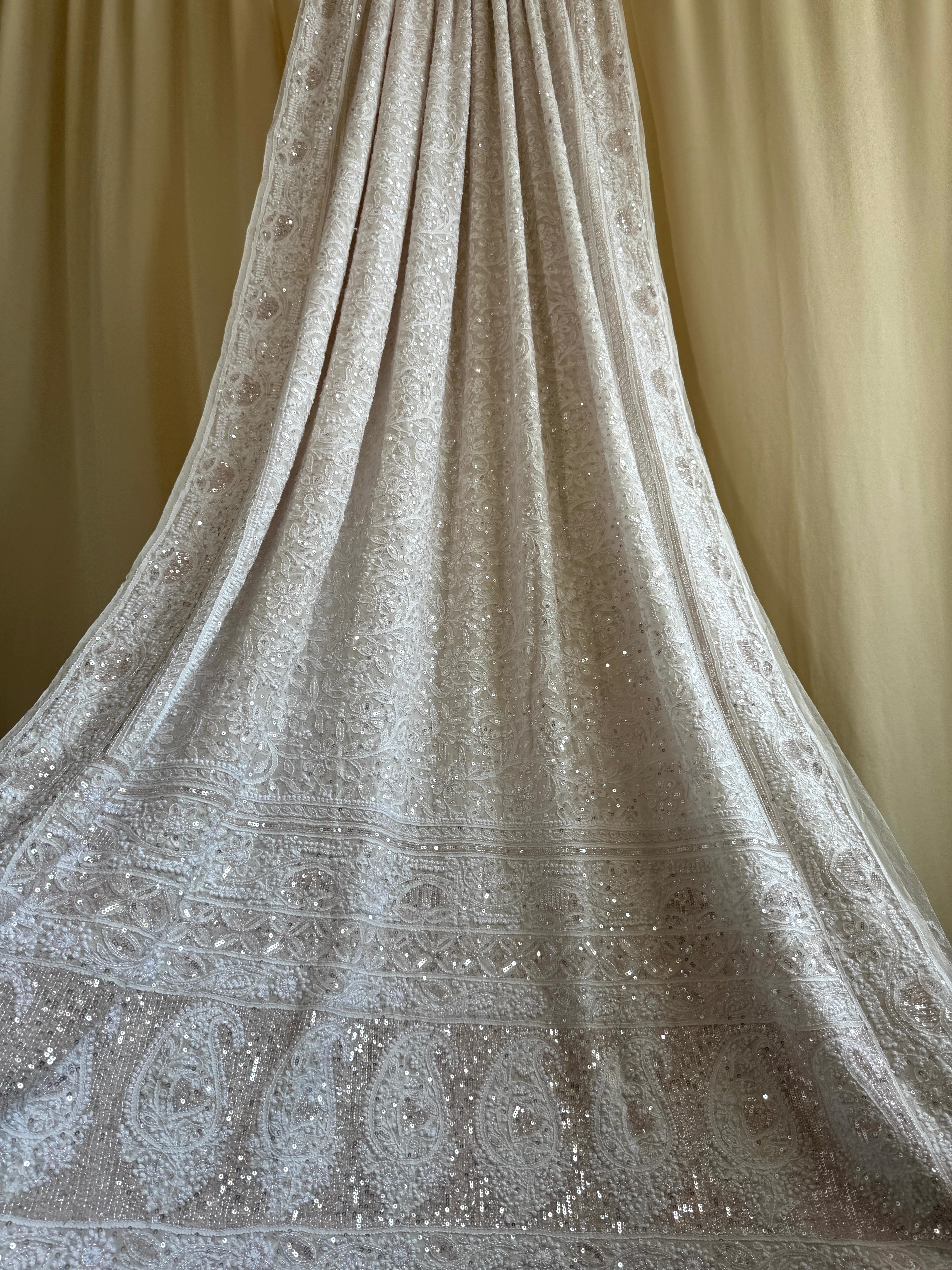 Pure Georgette Chikankari Collection - Saree