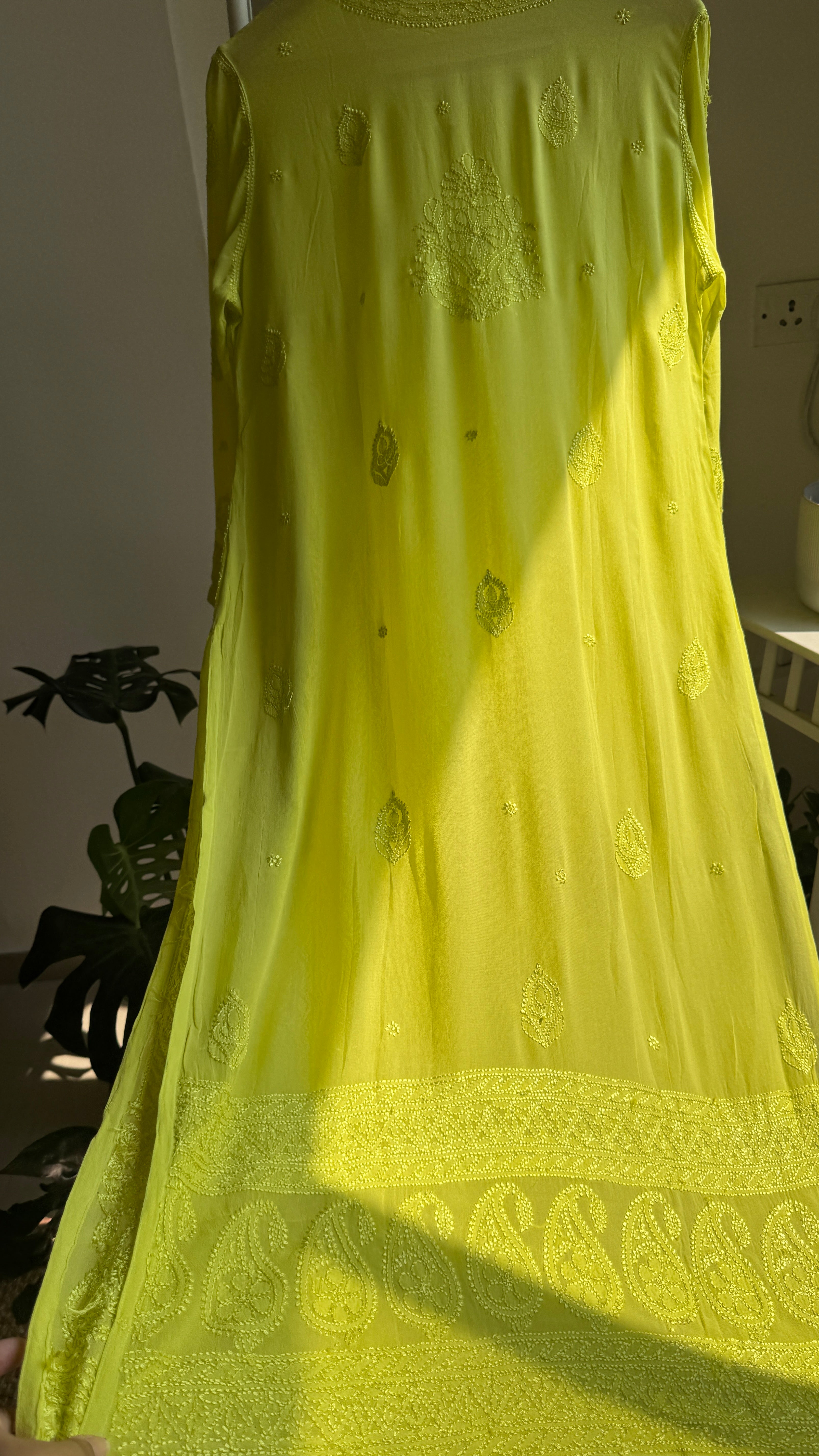 Viscose Kurti - Neon Yellow