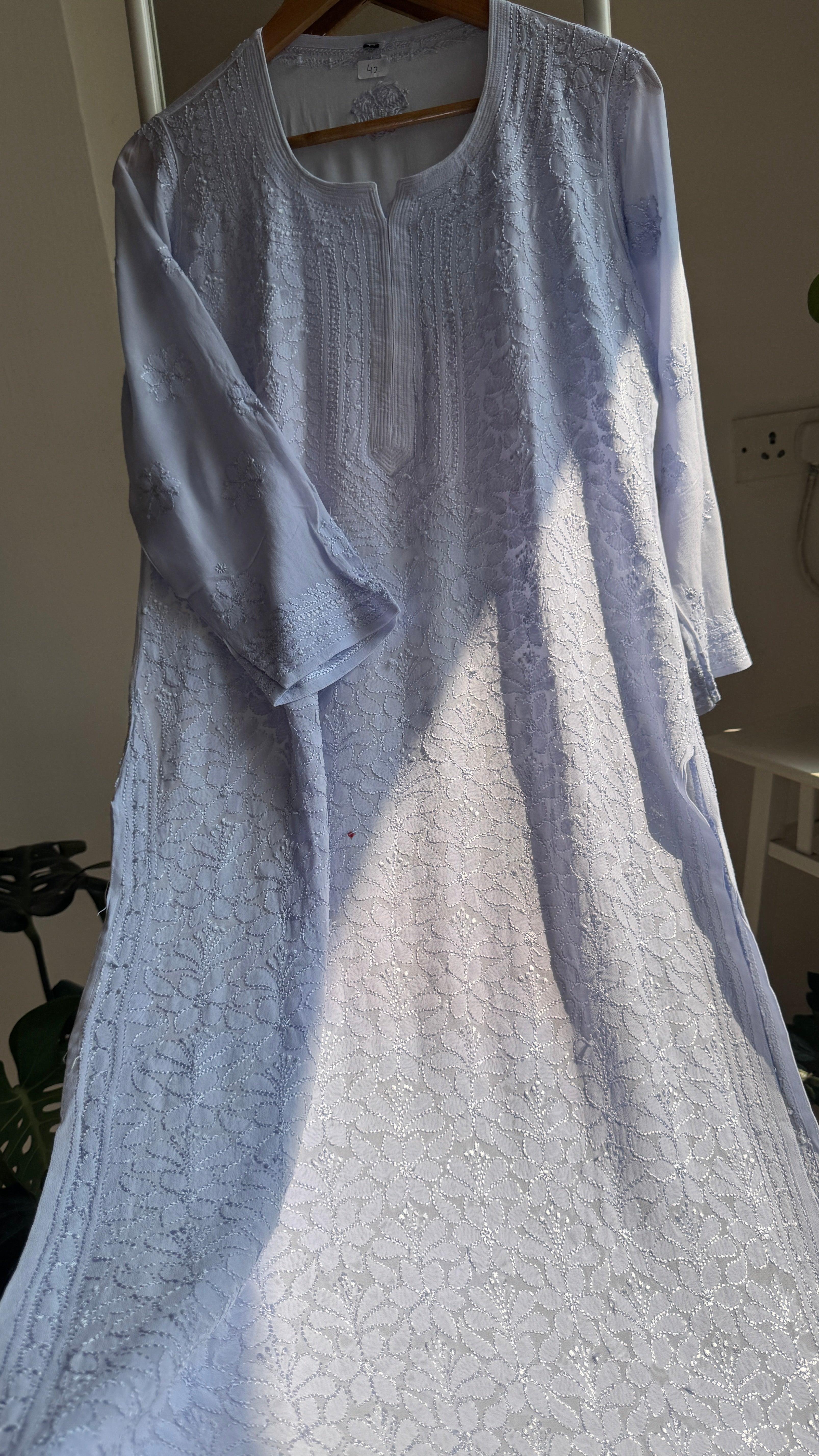 Viscose Kurti - Baby Blue