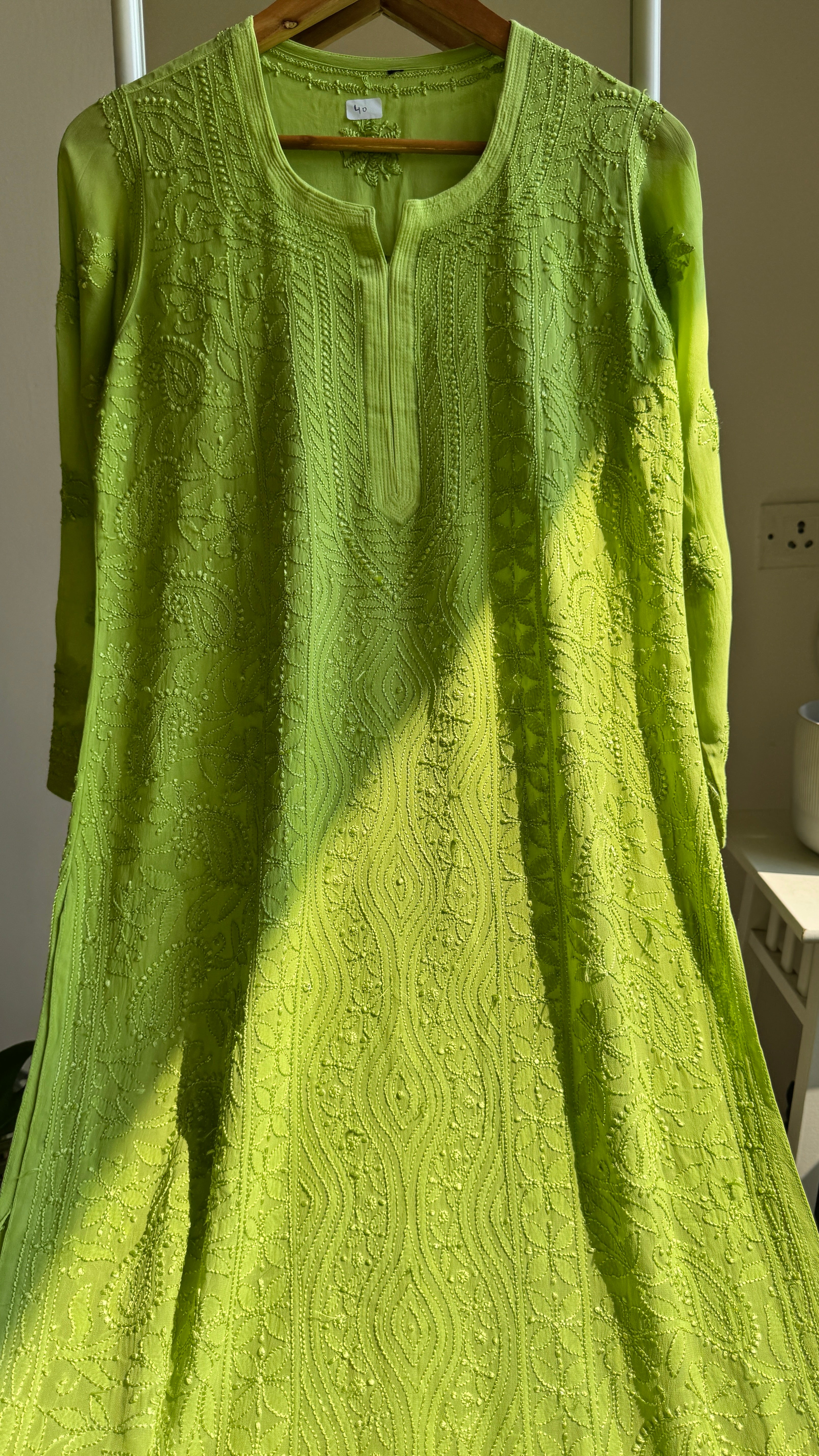 Viscose Kurti - Bright Green