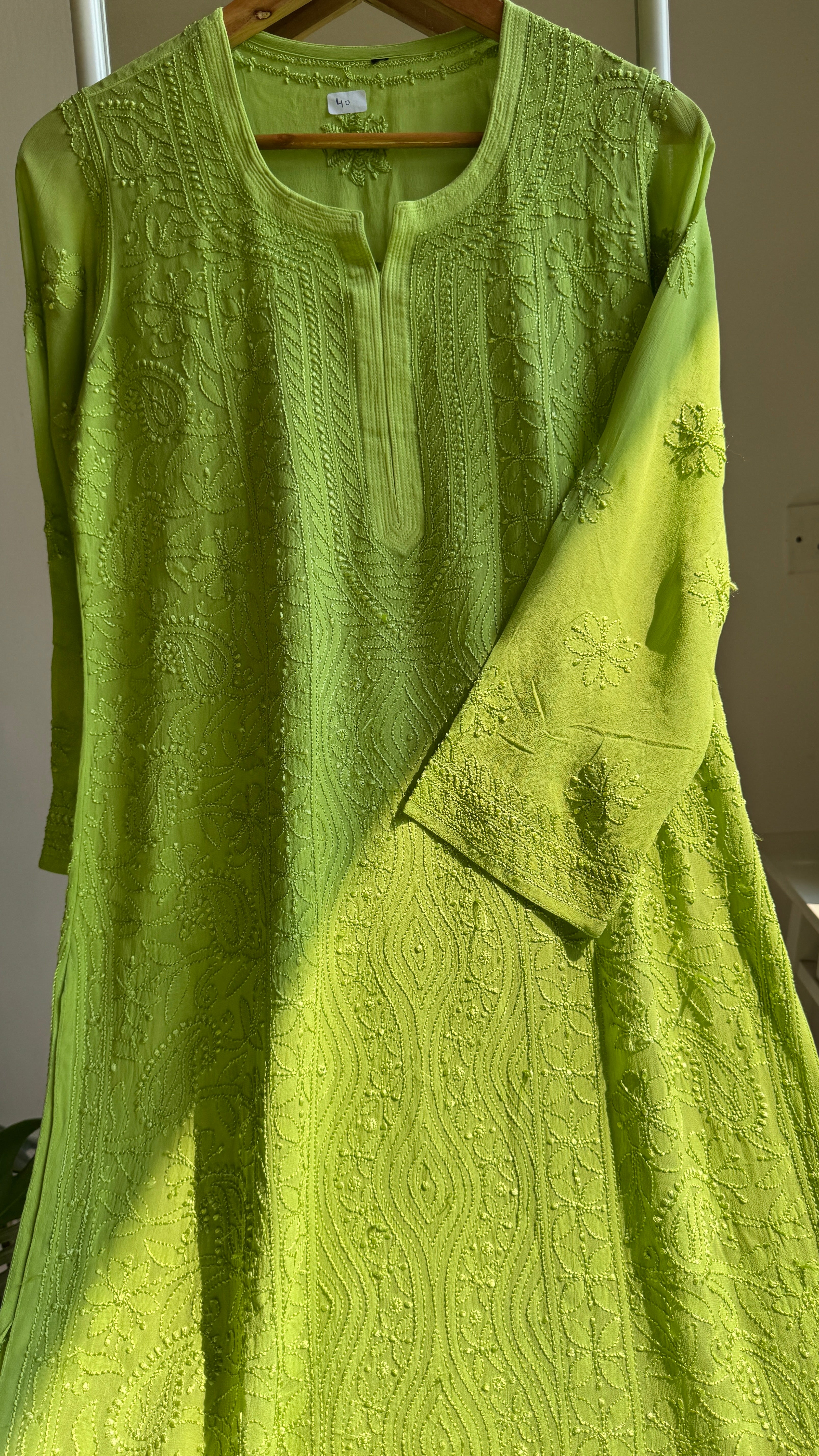 Viscose Kurti - Bright Green
