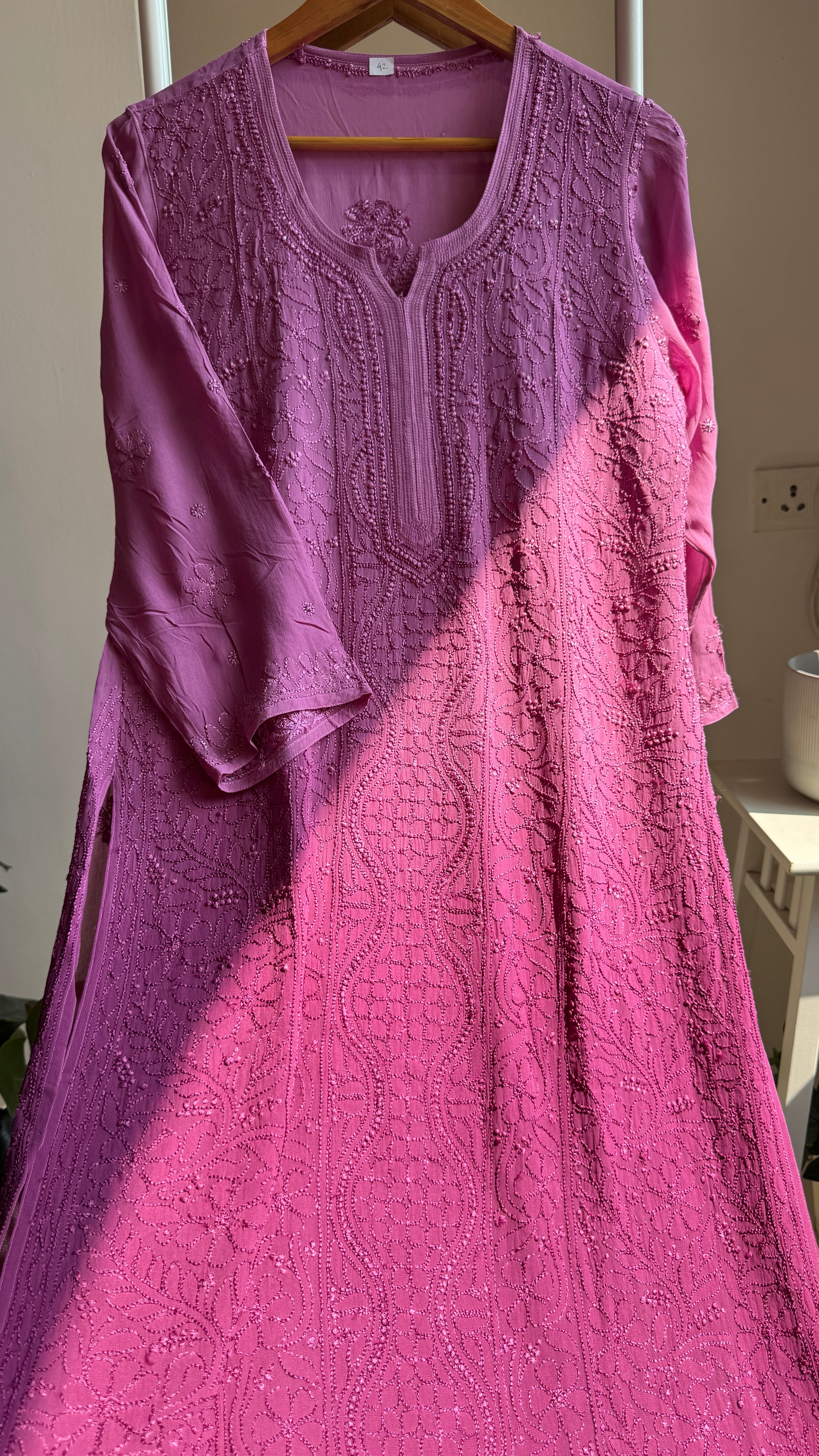 Viscose Kurti - Plum Purple