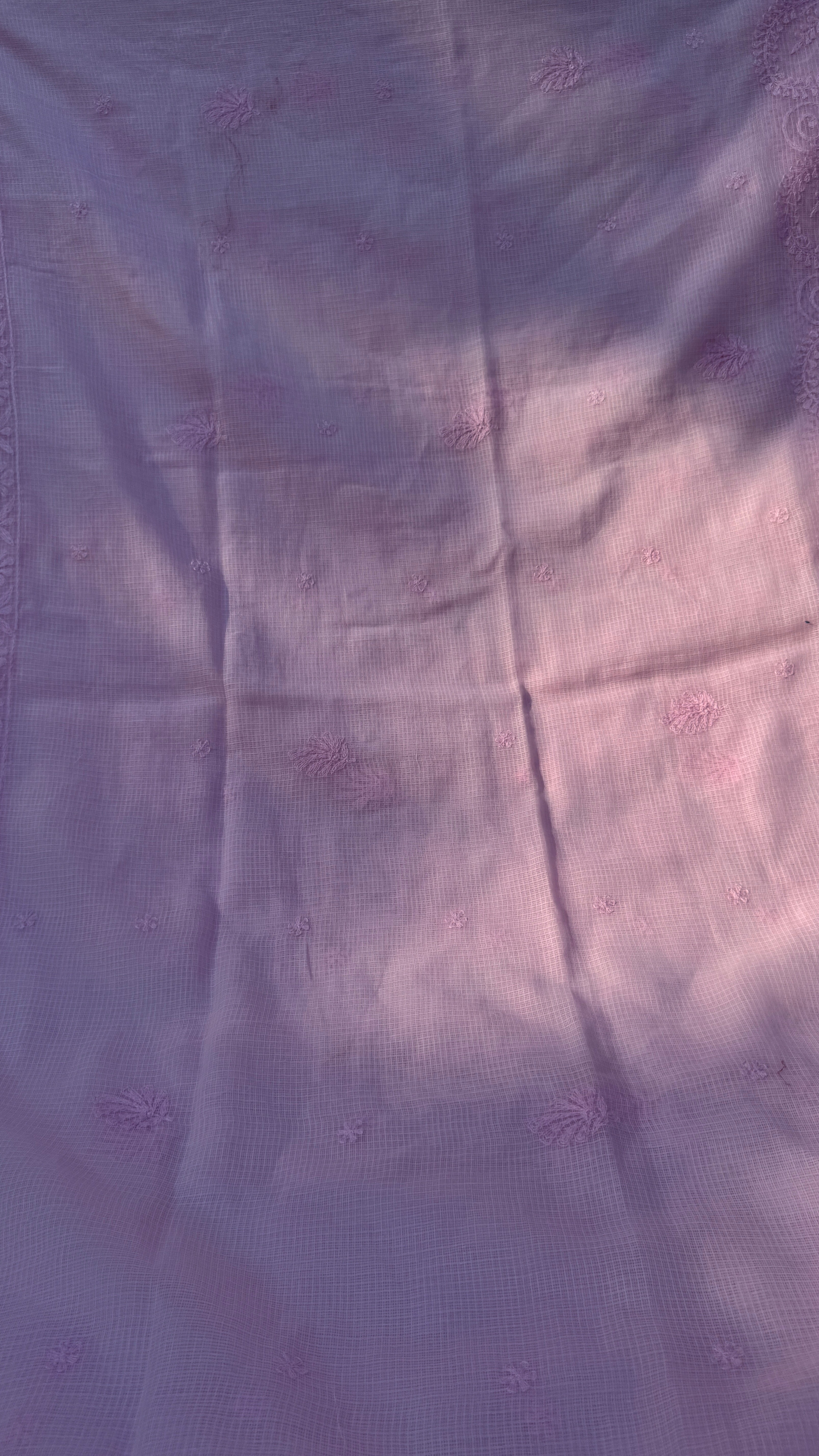 Kota Chikankari saree in Pink