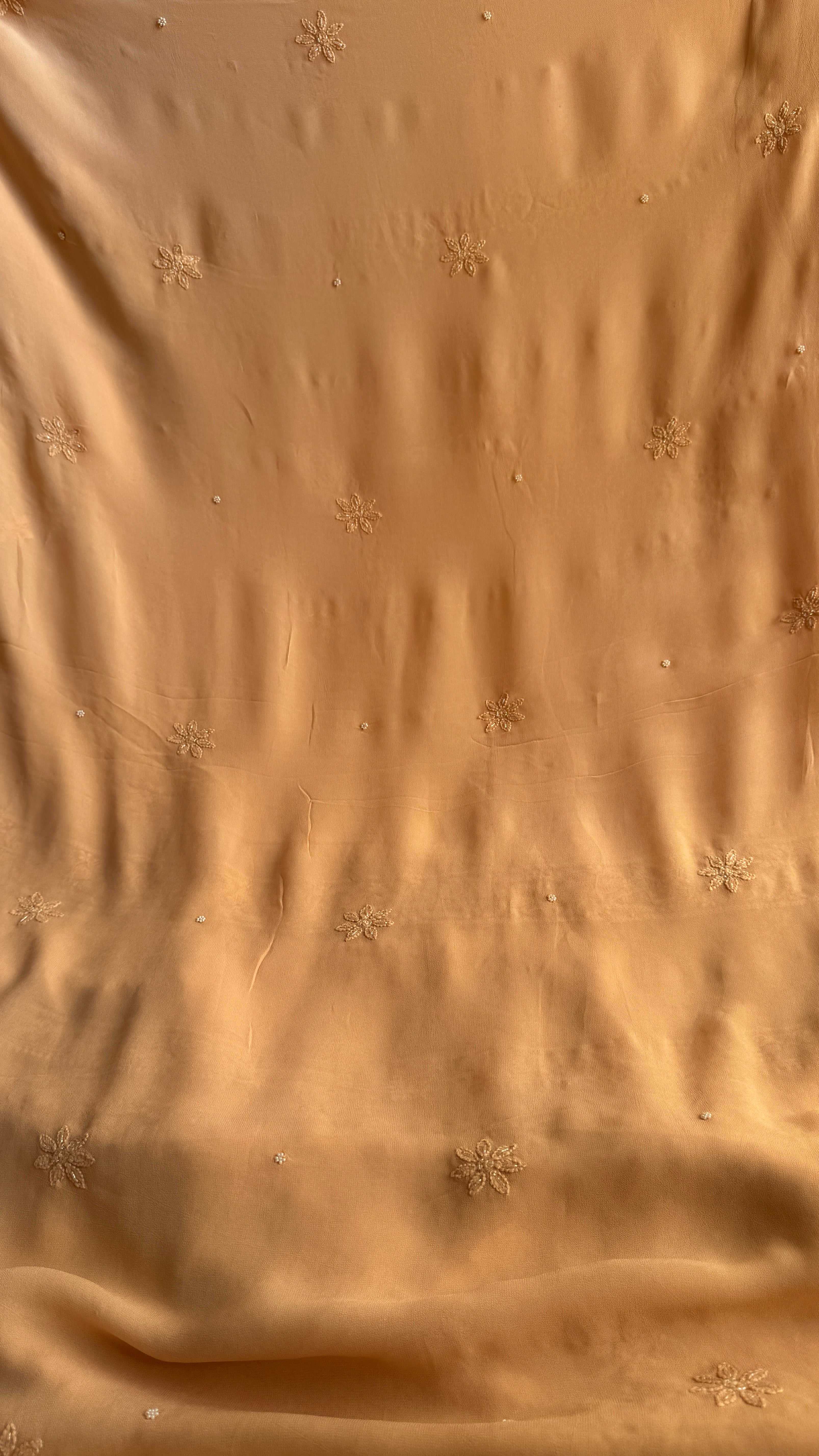 Viscose Length with Dupatta - Beige