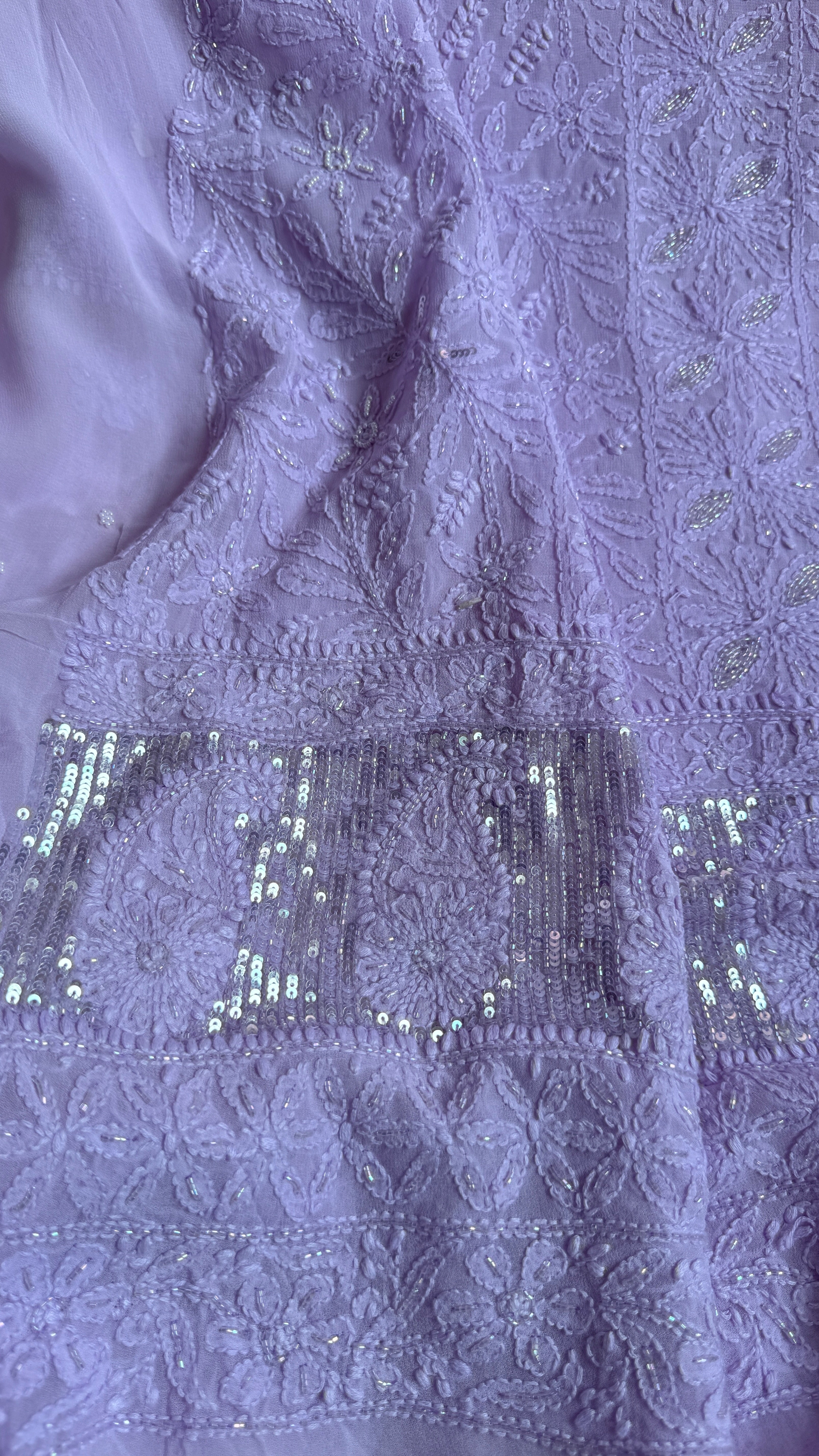Viscose Length with Dupatta - Lilac