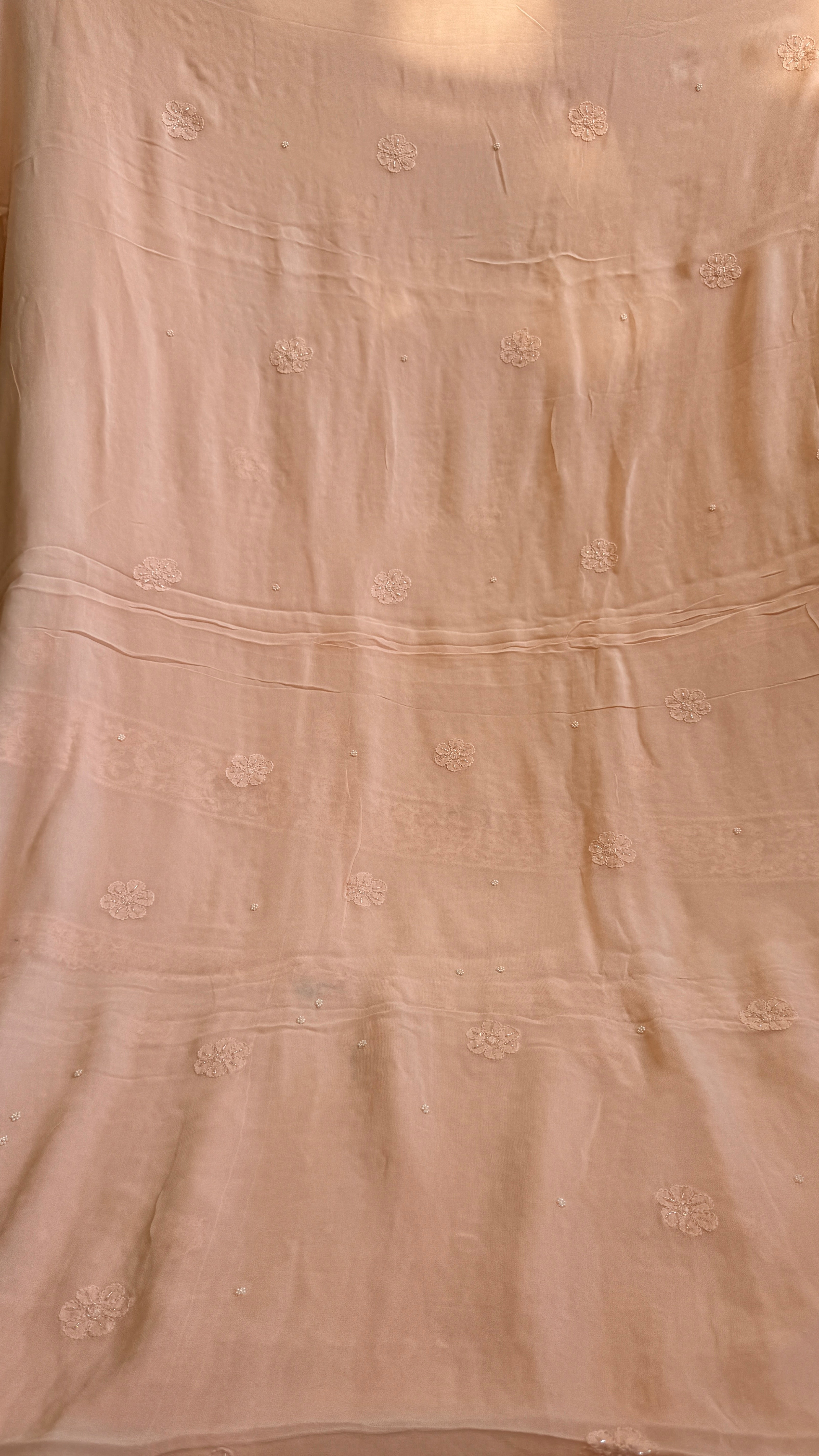Viscose Length with Dupatta - Peach