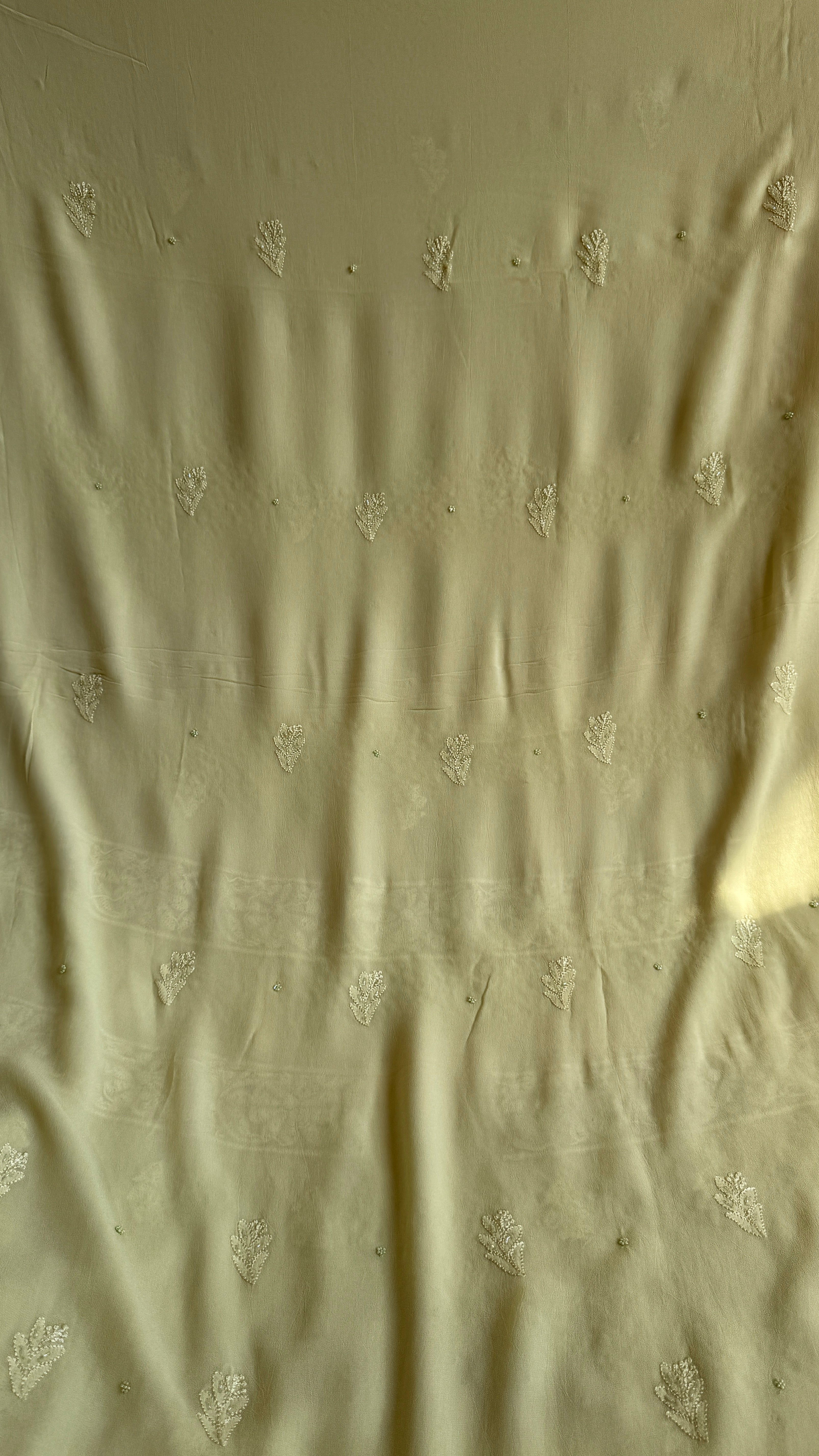 Viscose Chikankari Length with Dupatta - Sheen Green