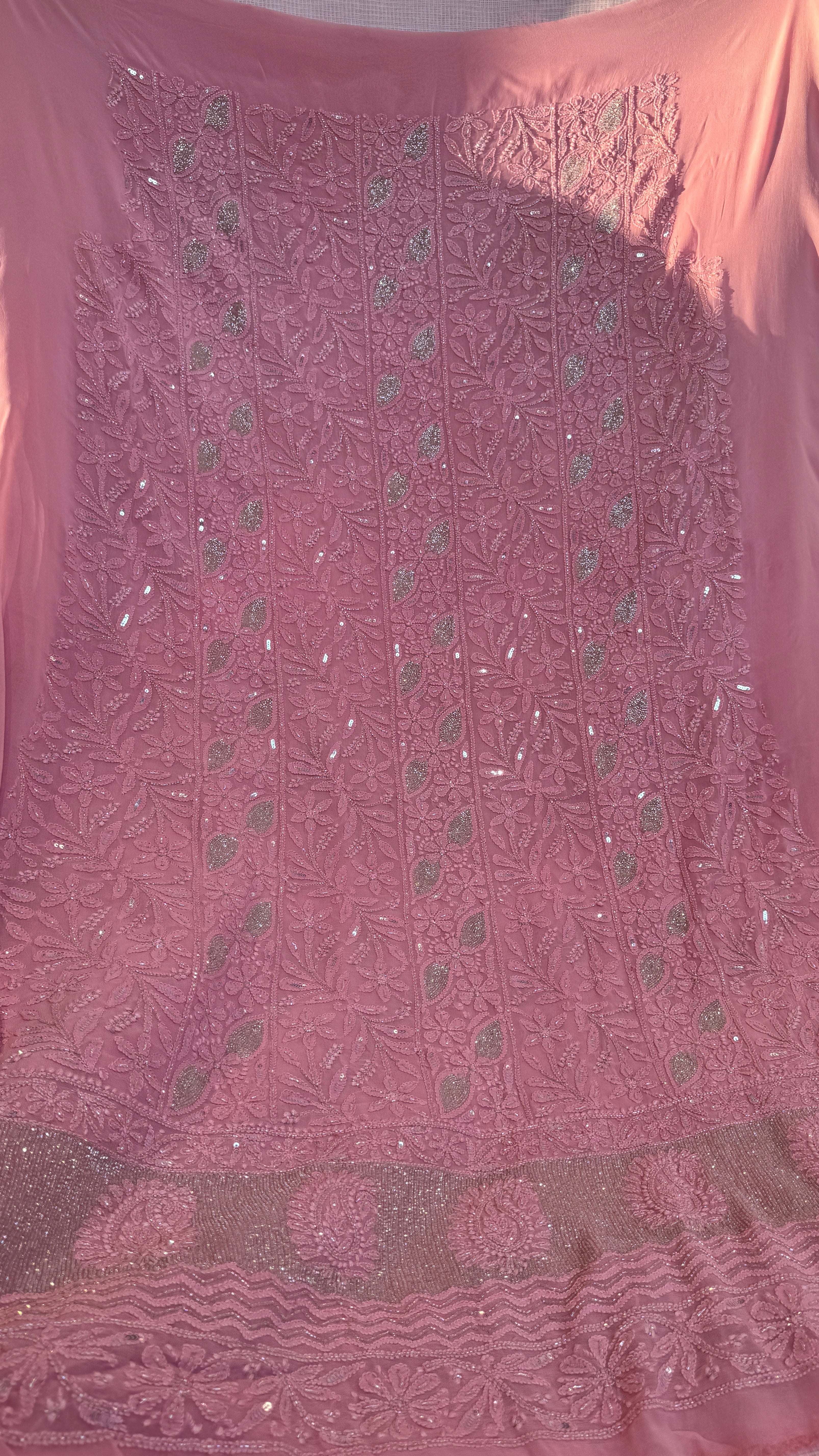 Viscose Length with Dupatta - Rosewood