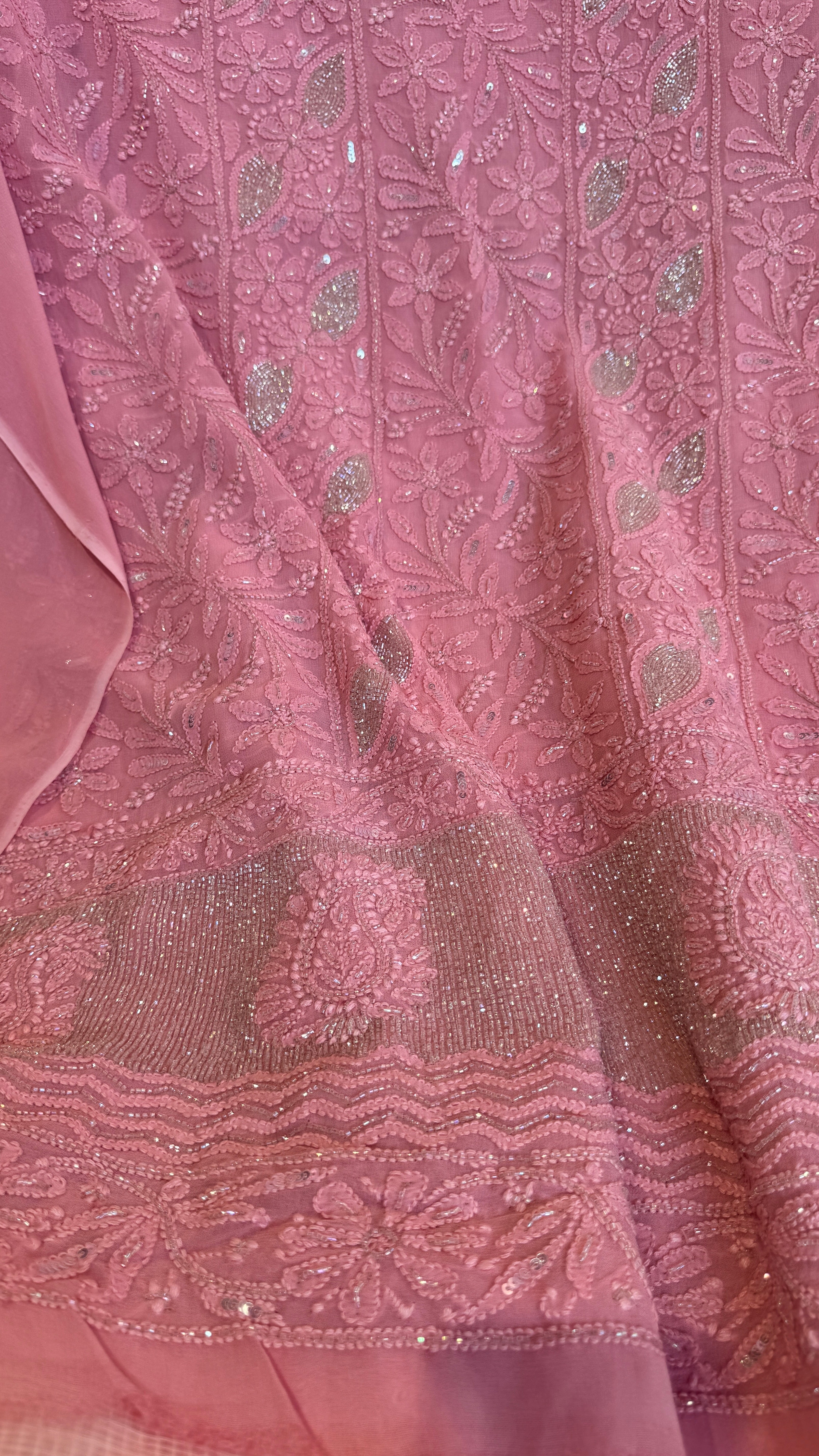 Viscose Length with Dupatta - Rosewood