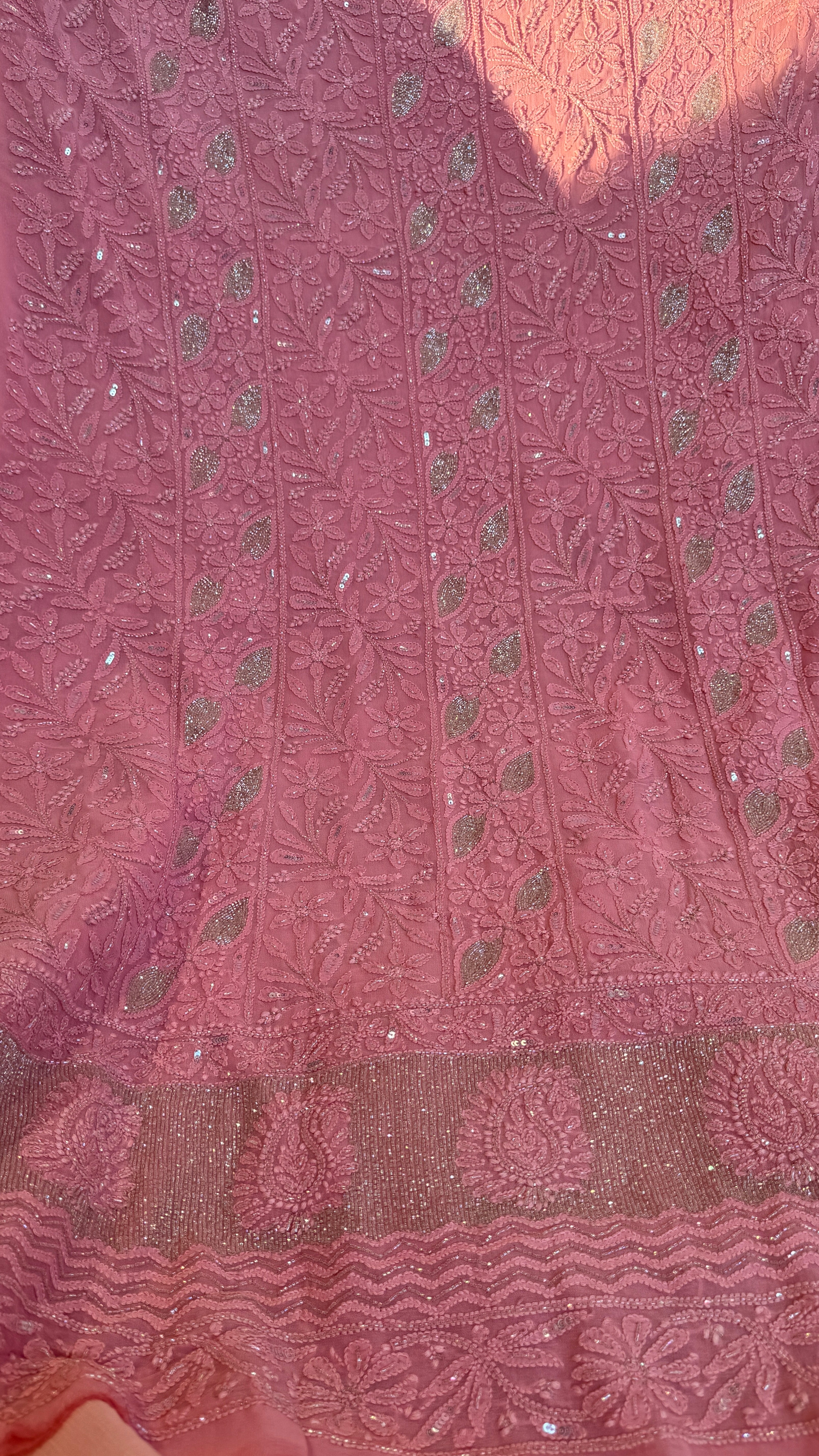 Viscose Length with Dupatta - Rosewood