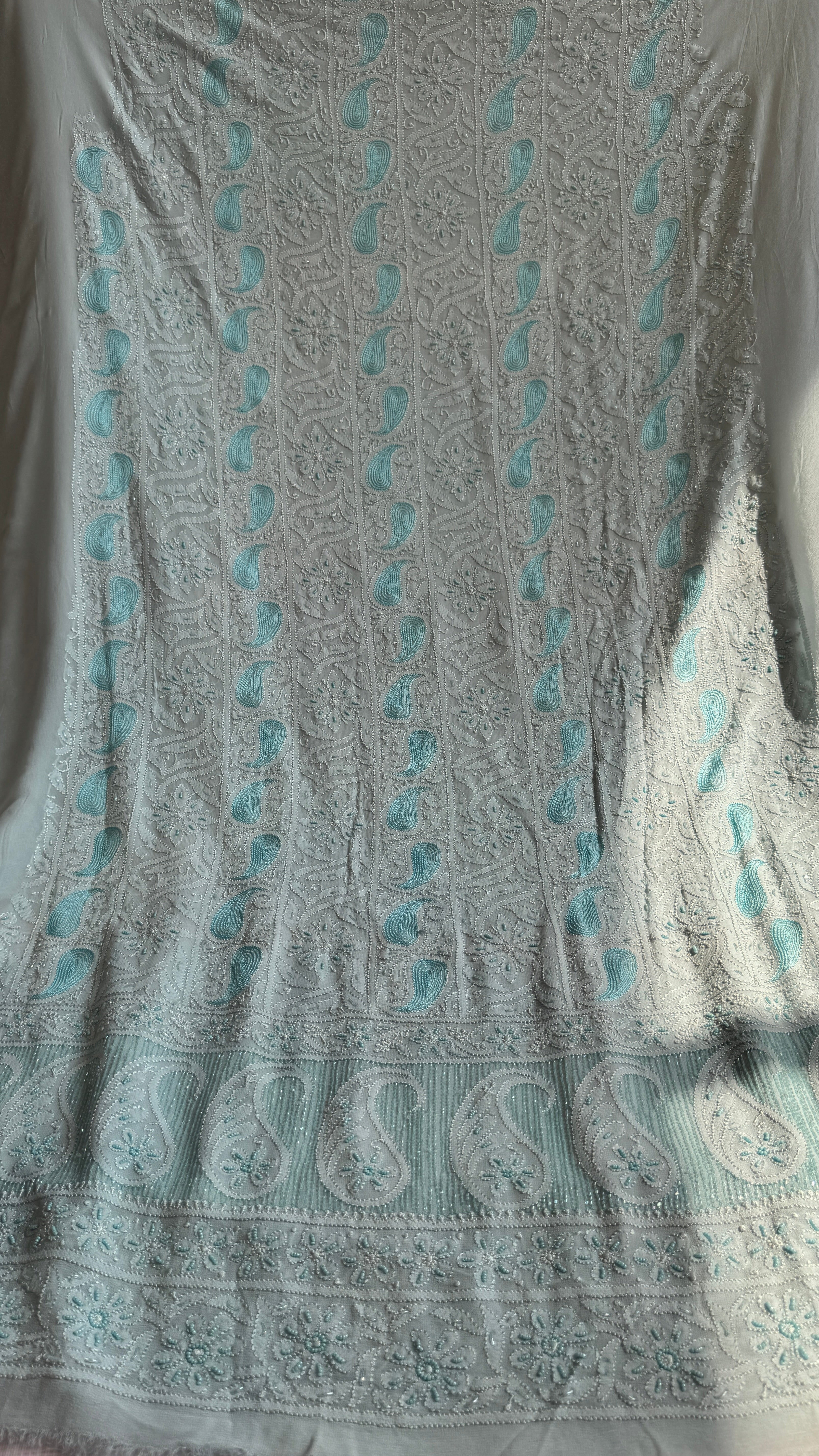 Viscose Length with Dupatta - Blue