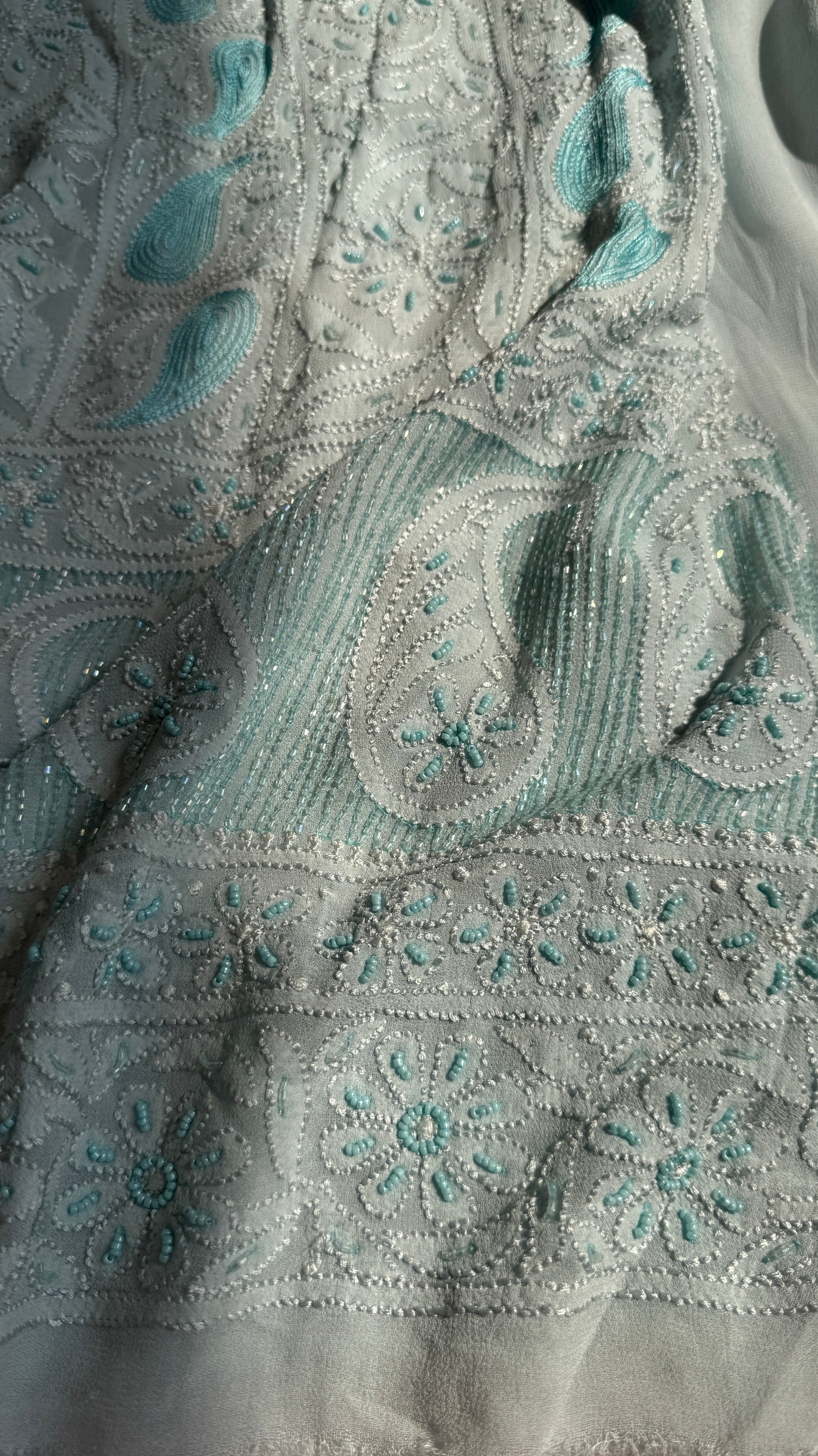 Viscose Length with Dupatta - Blue