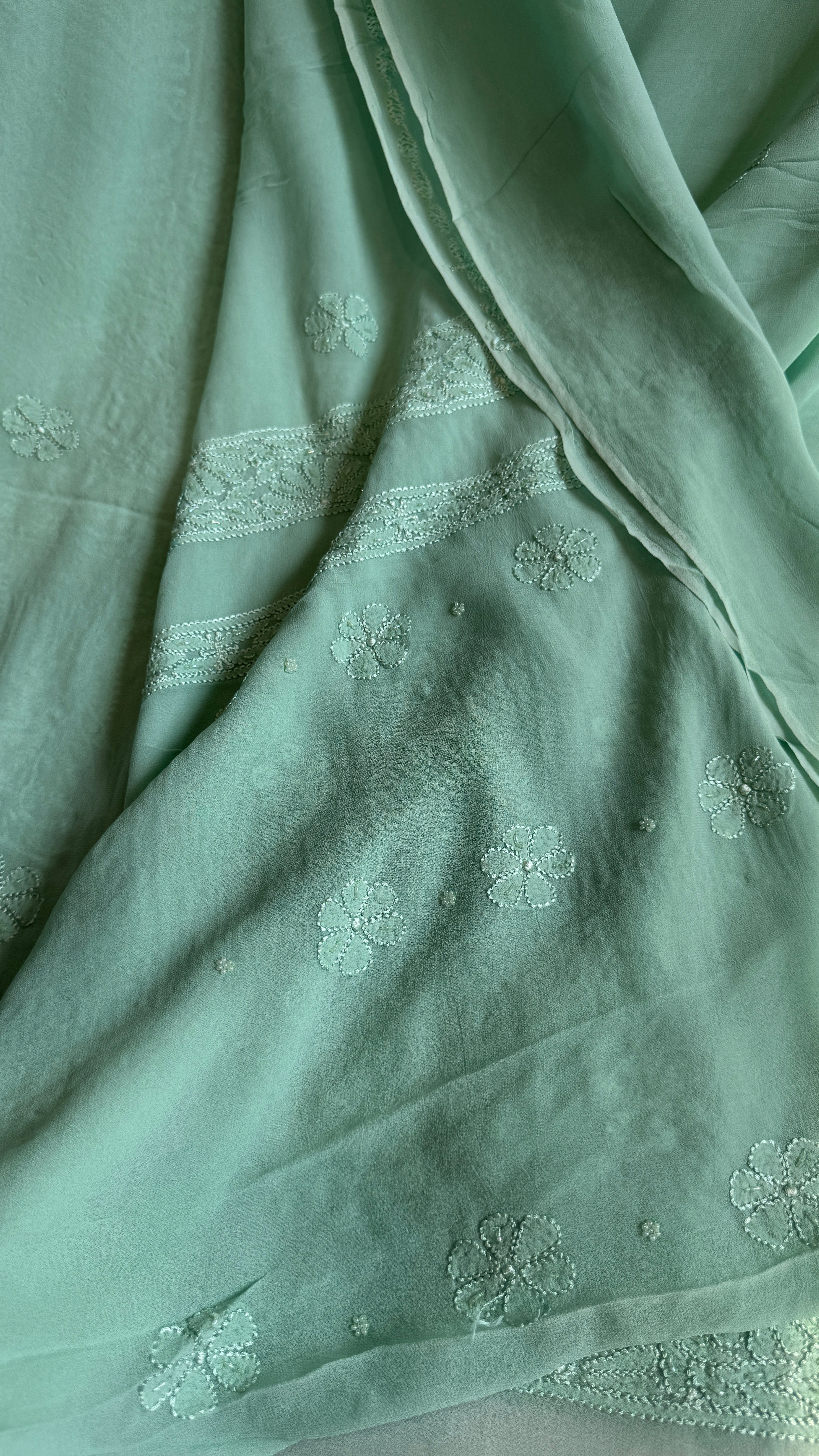 Viscose Length with Dupatta - Green