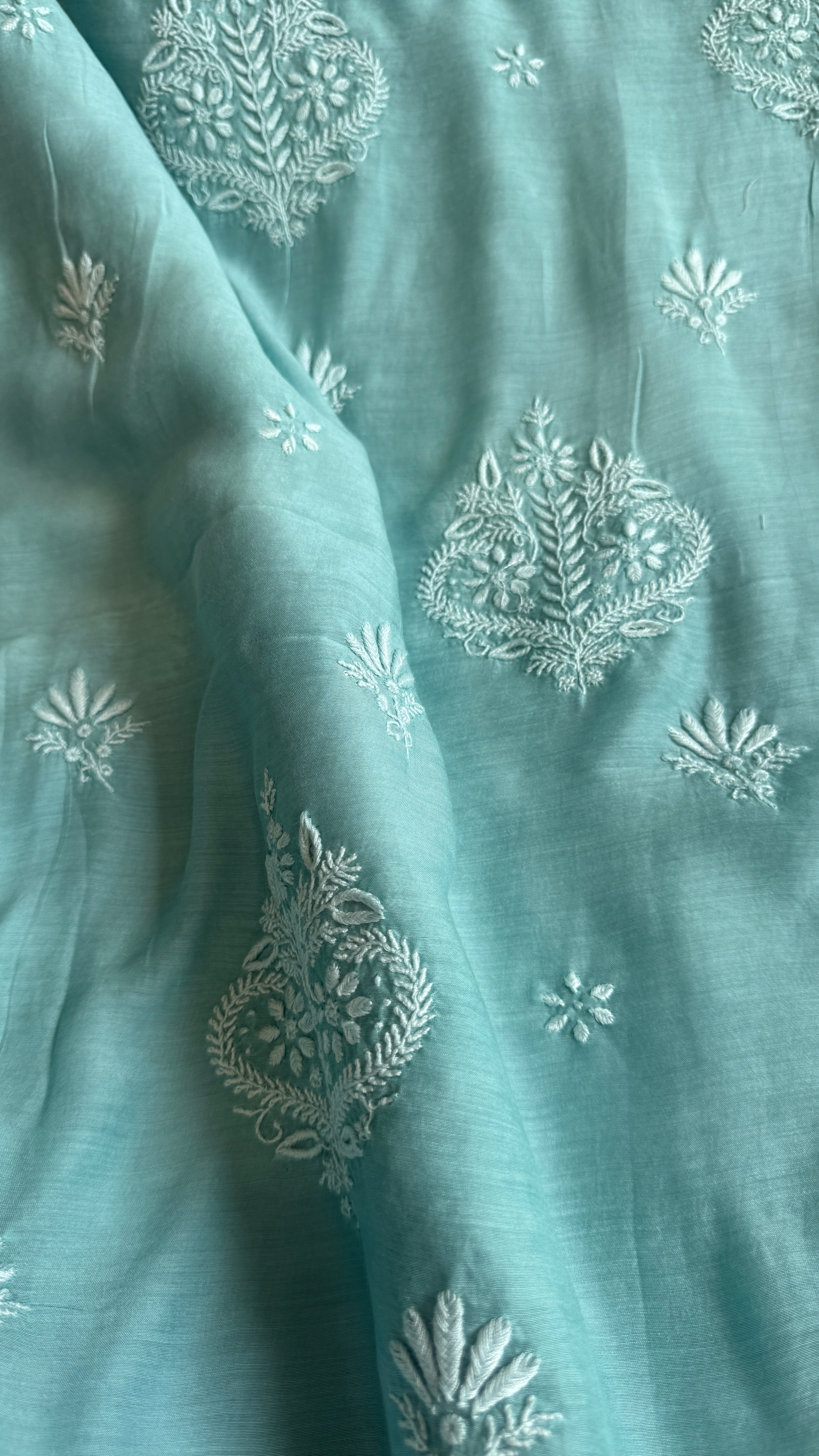 Pure Muslin kurti Length unstitched - Tiffany