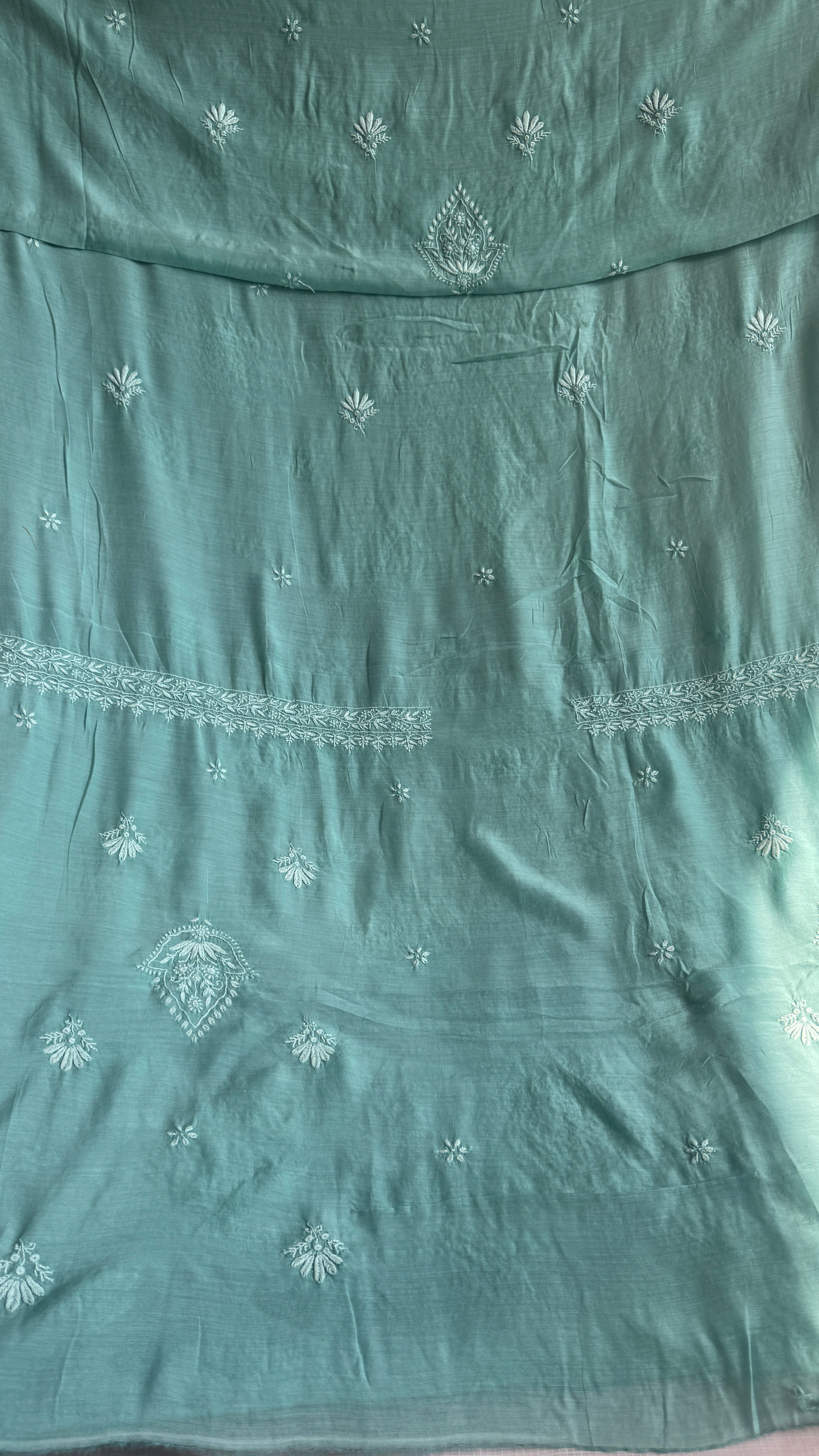 Pure Muslin kurti Length unstitched - Tiffany