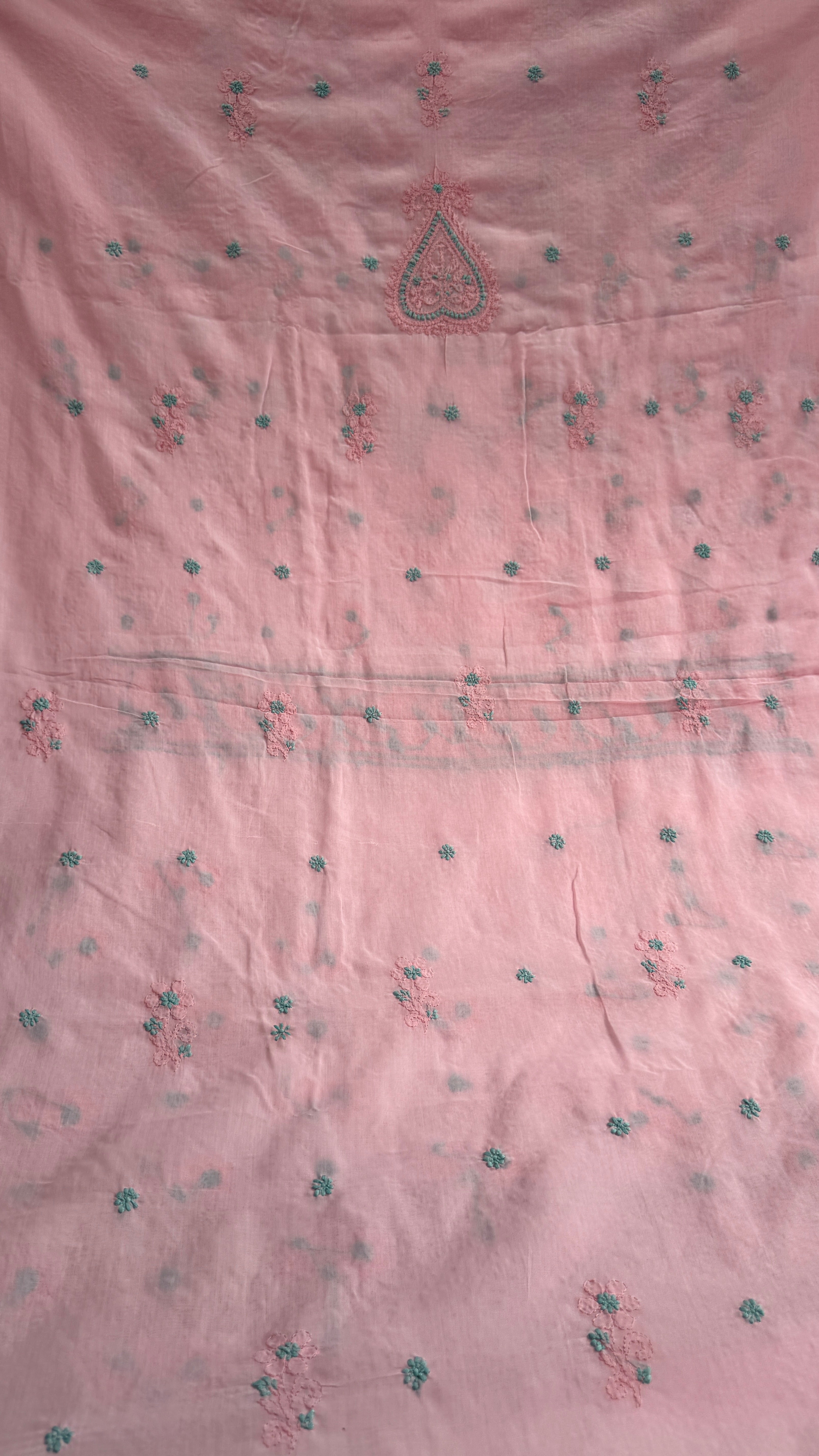 Handcrafted Lucknowi Chikankari Suit Set - Full Jaal - ARIAA CHIKANKARI
