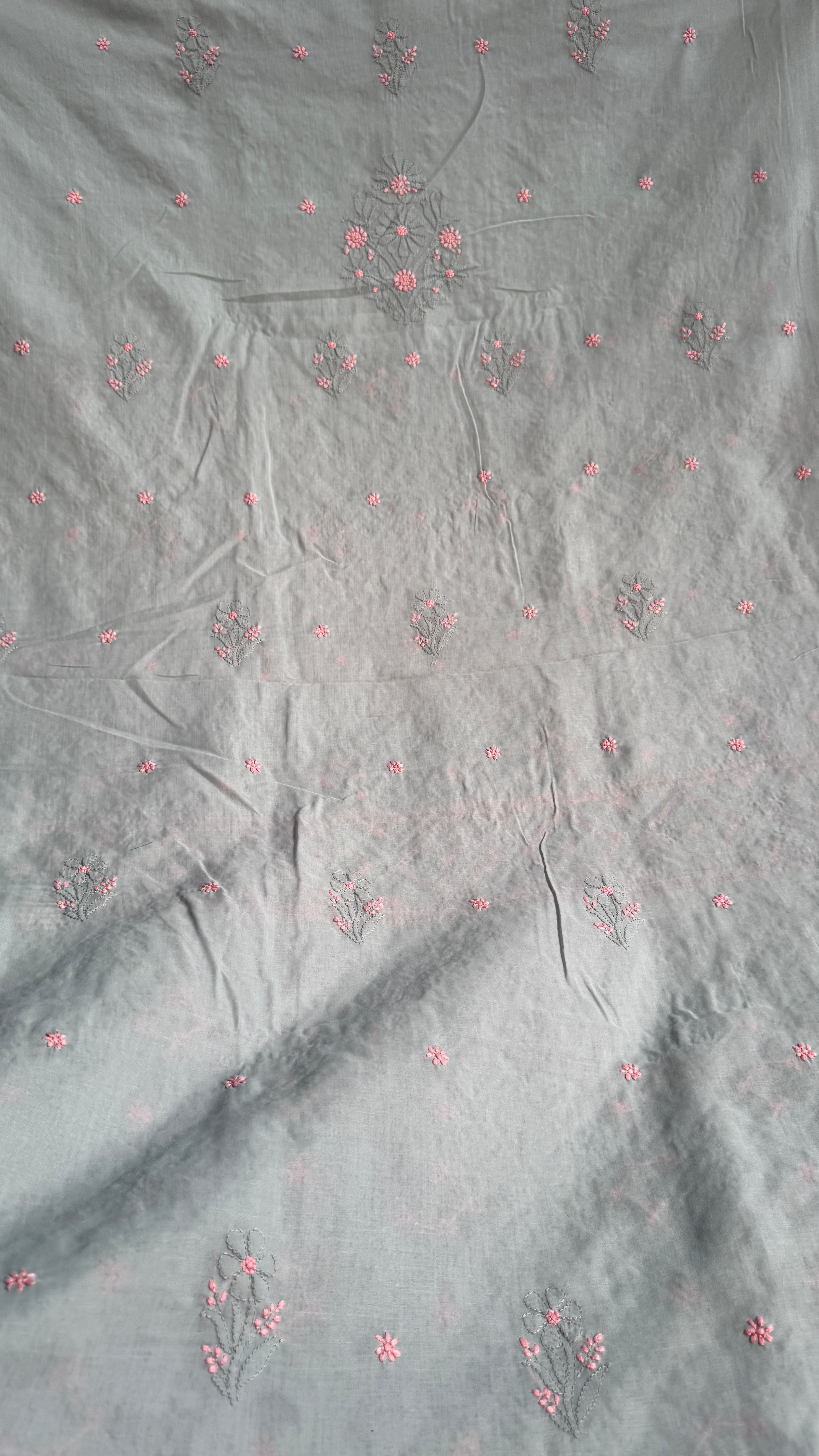 Handcrafted Lucknowi Chikankari Suit Set - Full Jaal - ARIAA CHIKANKARI