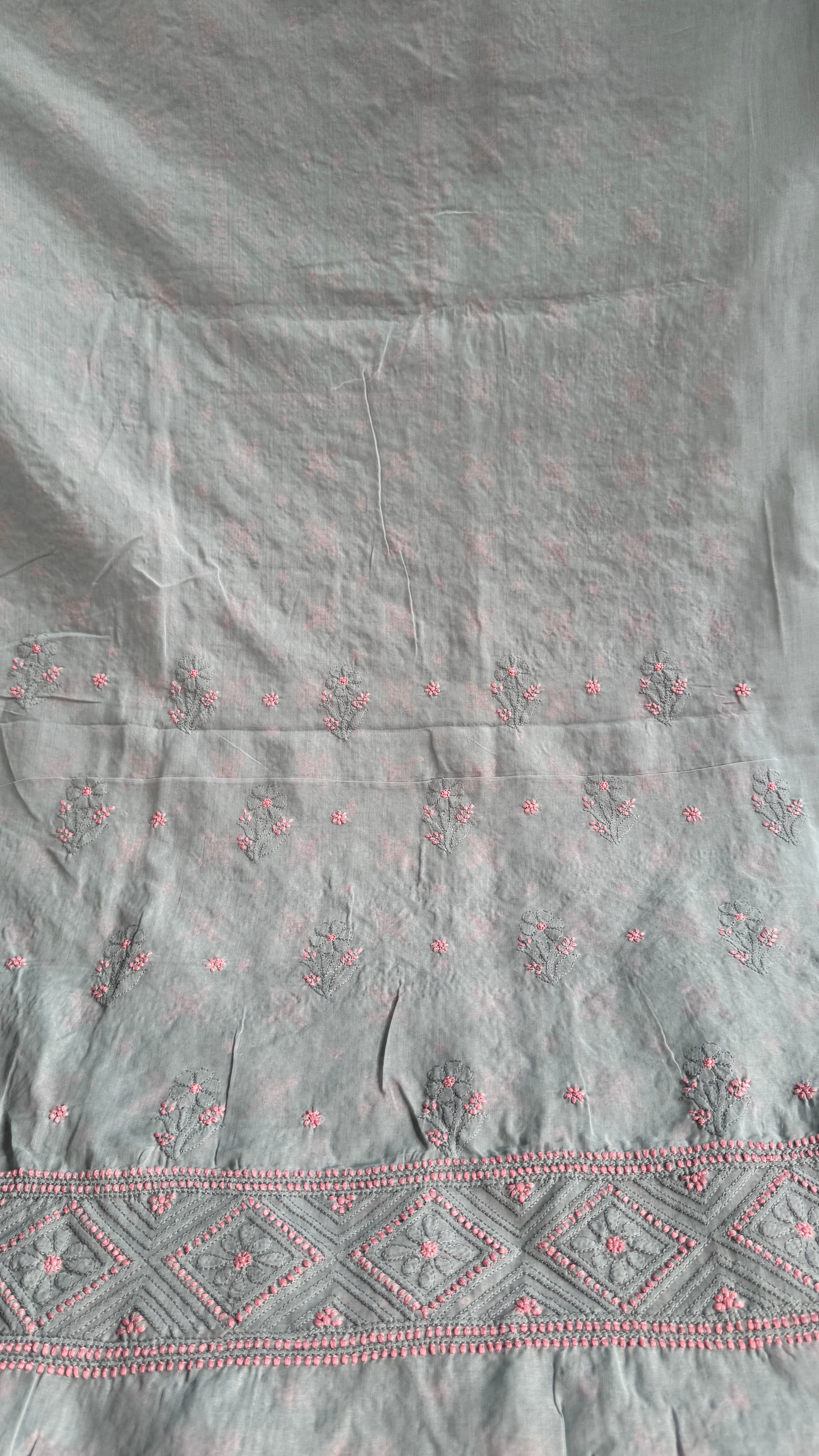 Handcrafted Lucknowi Chikankari Suit Set - Full Jaal - ARIAA CHIKANKARI