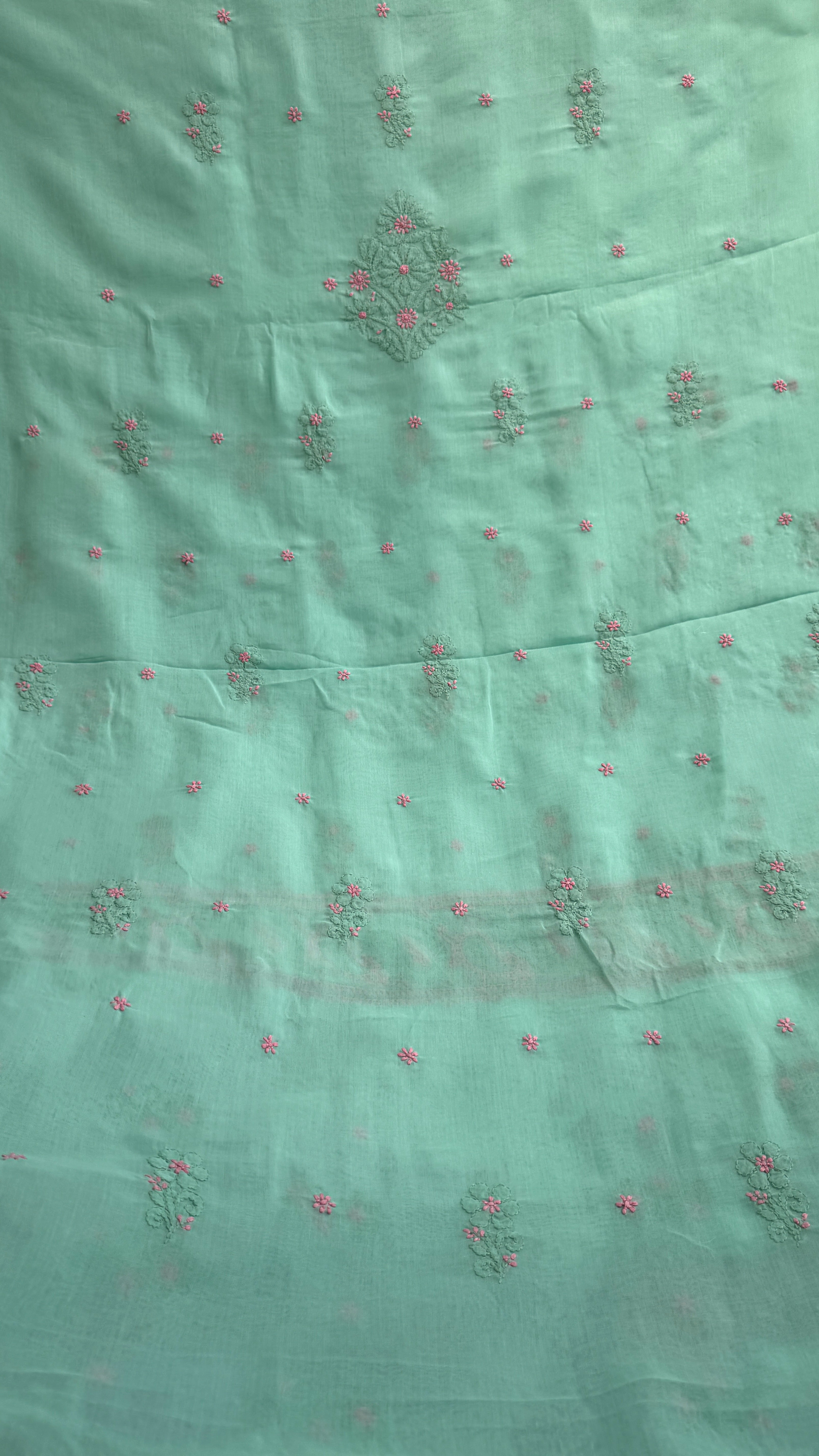 Handcrafted Lucknowi Chikankari Suit Set - Full Jaal - ARIAA CHIKANKARI