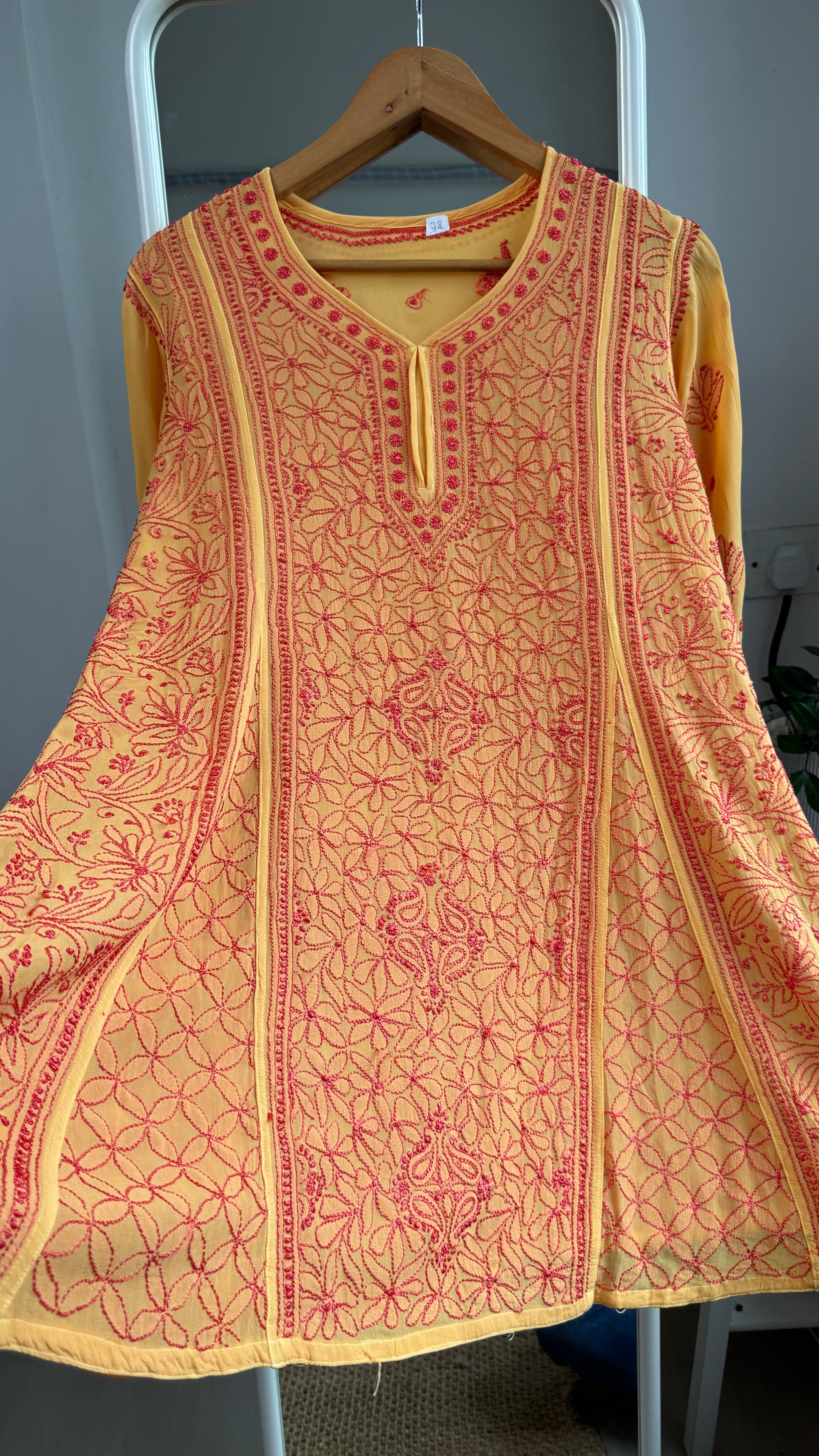 Viscose Chikankari Short Anarkali - Multi - Sahar Collection