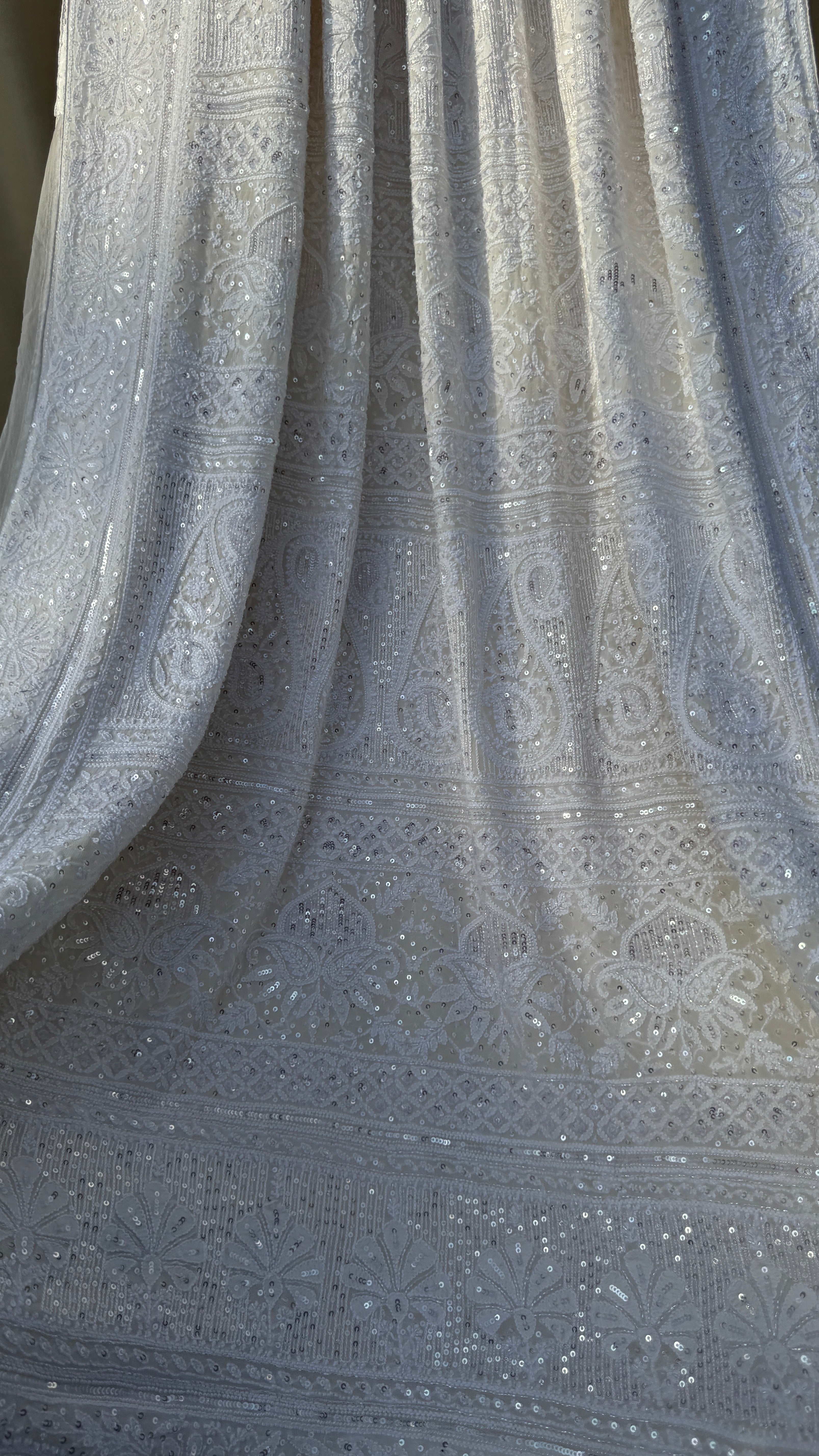 Pure Georgette Chikankari Saree