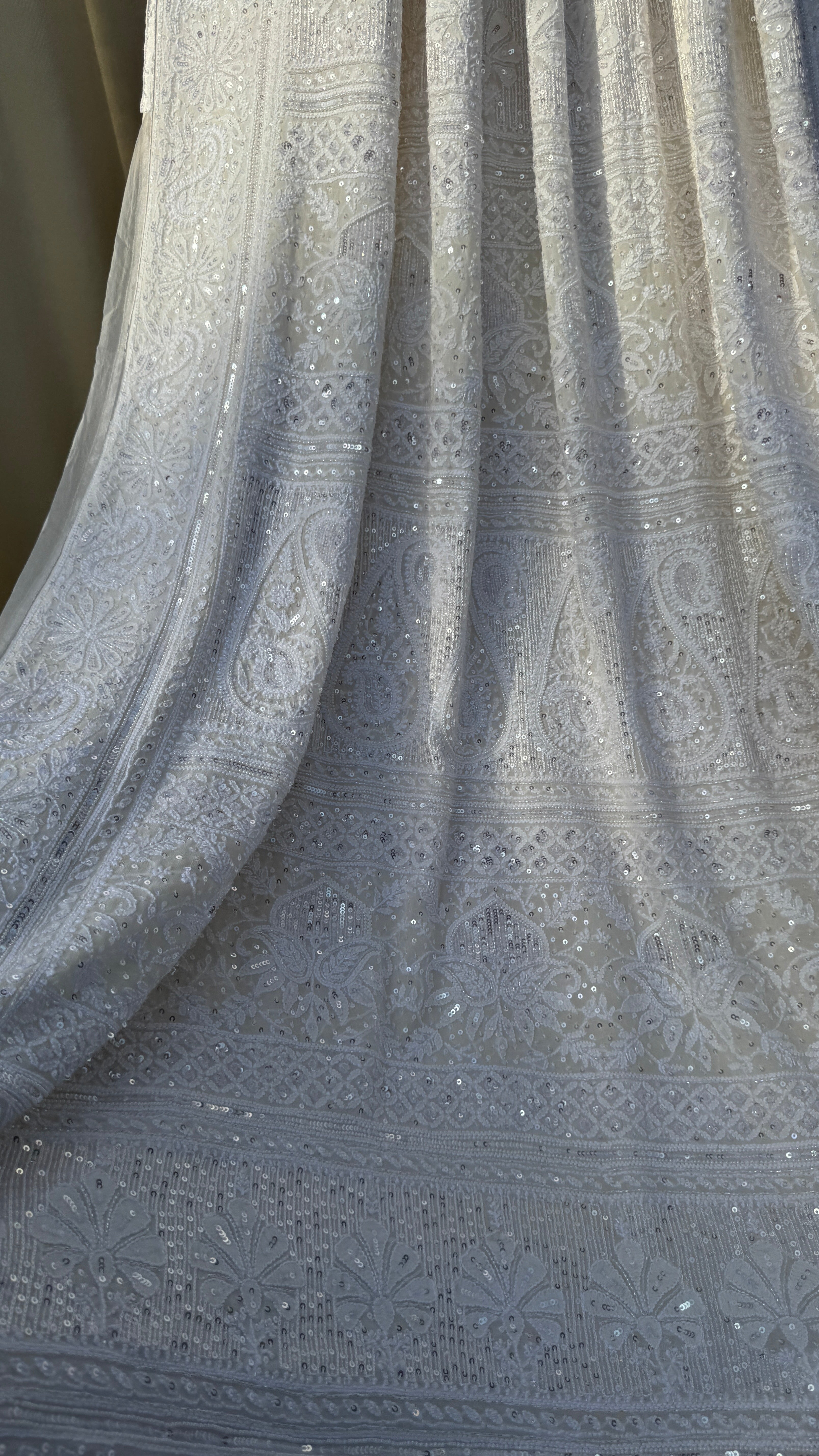 Pure Georgette Chikankari Saree
