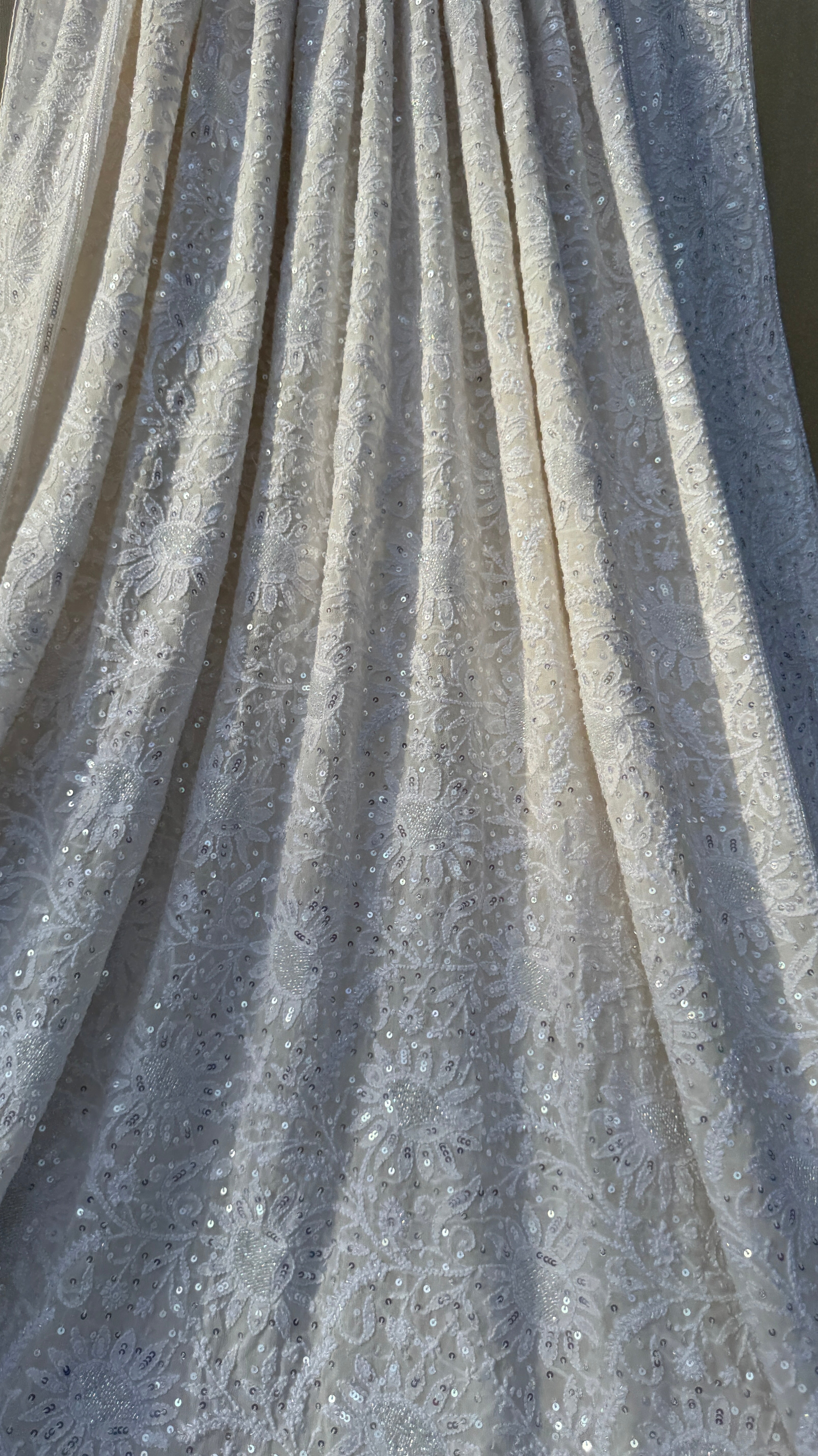 Pure Georgette Chikankari Saree