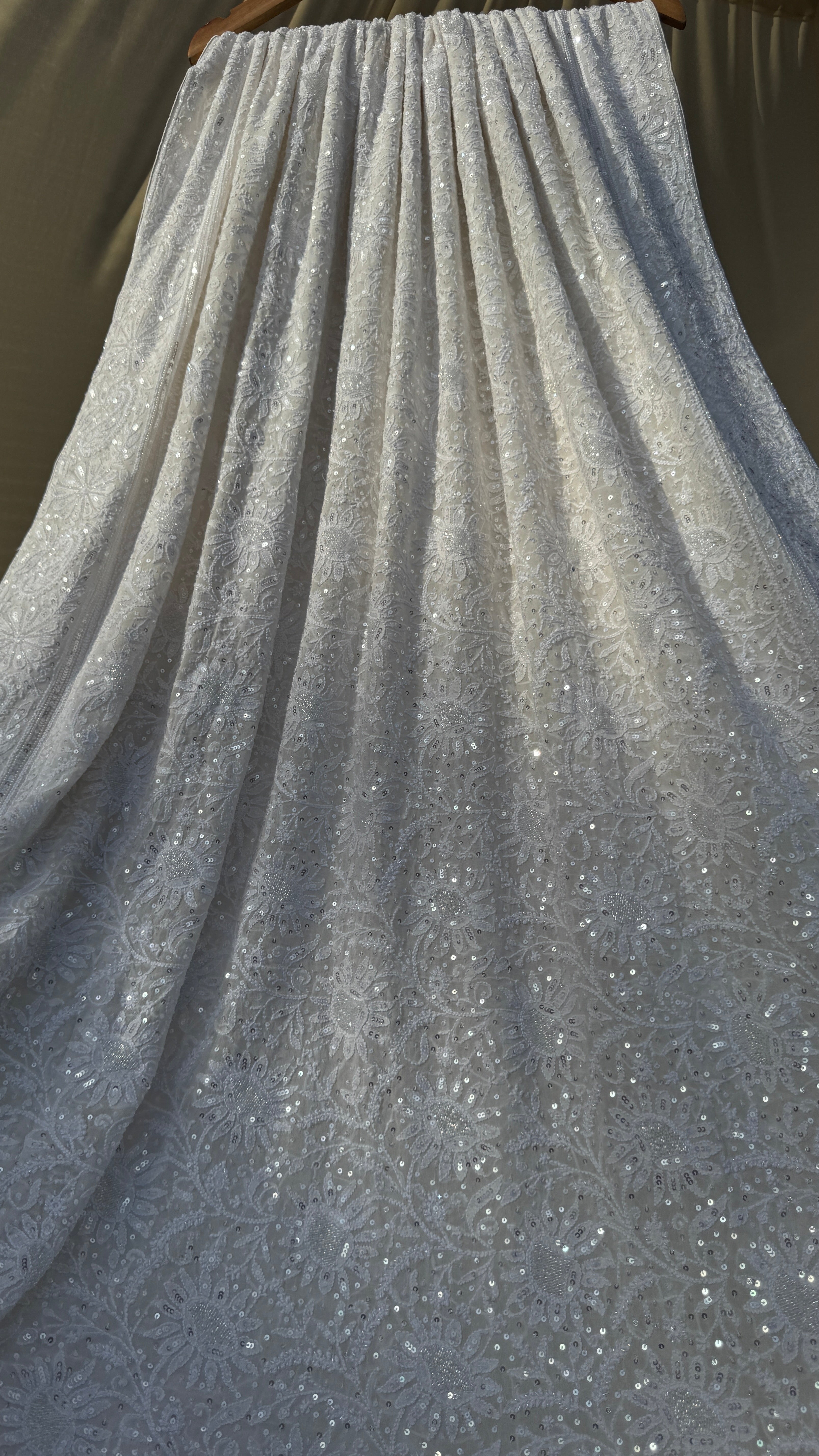 Pure Georgette Chikankari Saree
