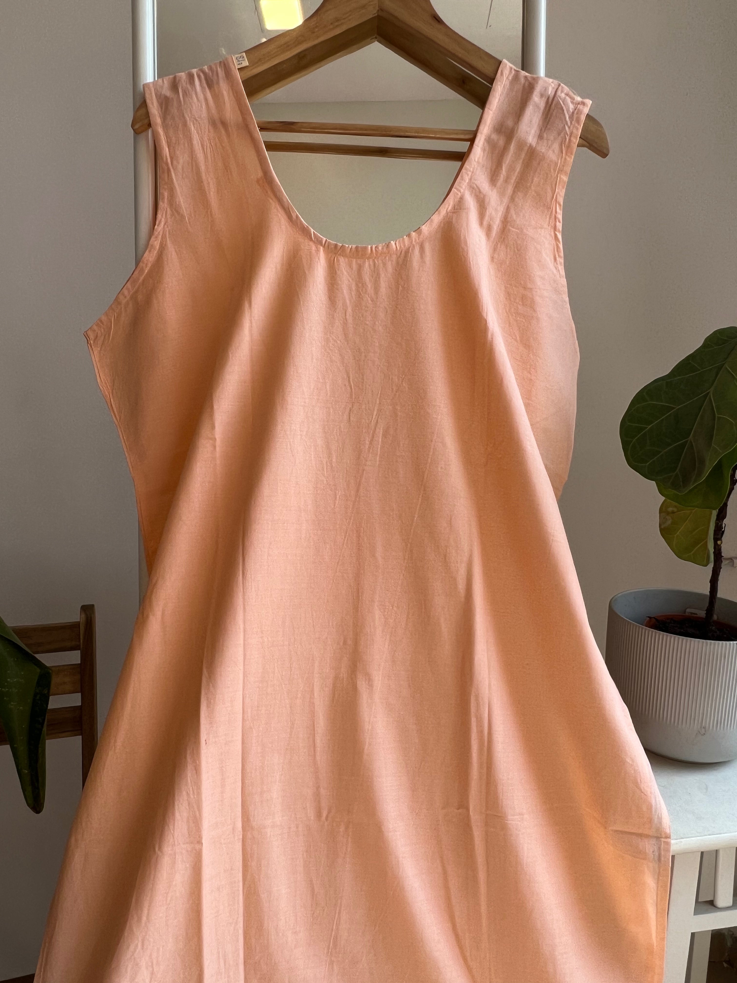 Cotton Inner - Peach ARIAA CHIKANKARI