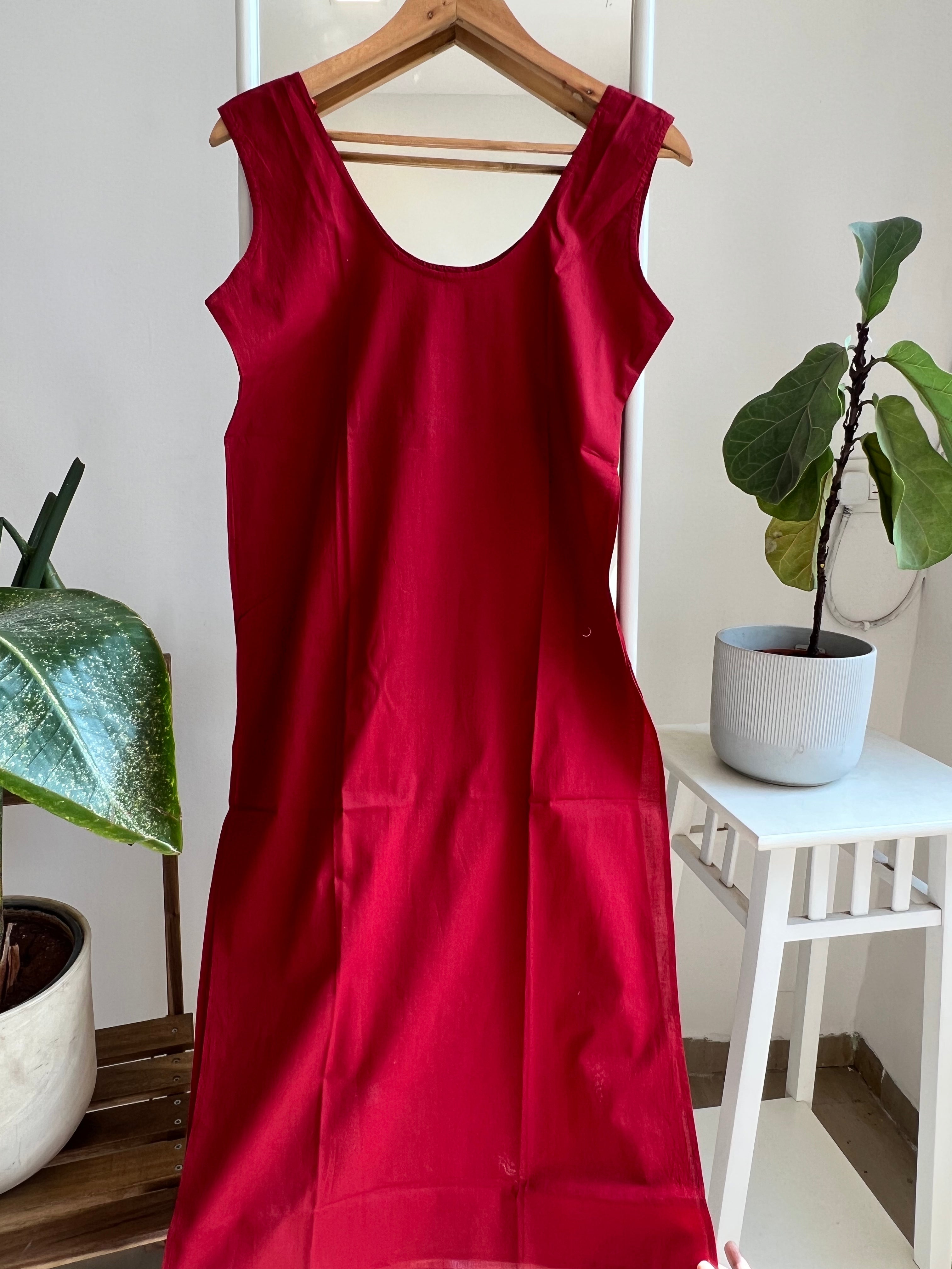 Cotton Inner - Maroon ARIAA CHIKANKARI
