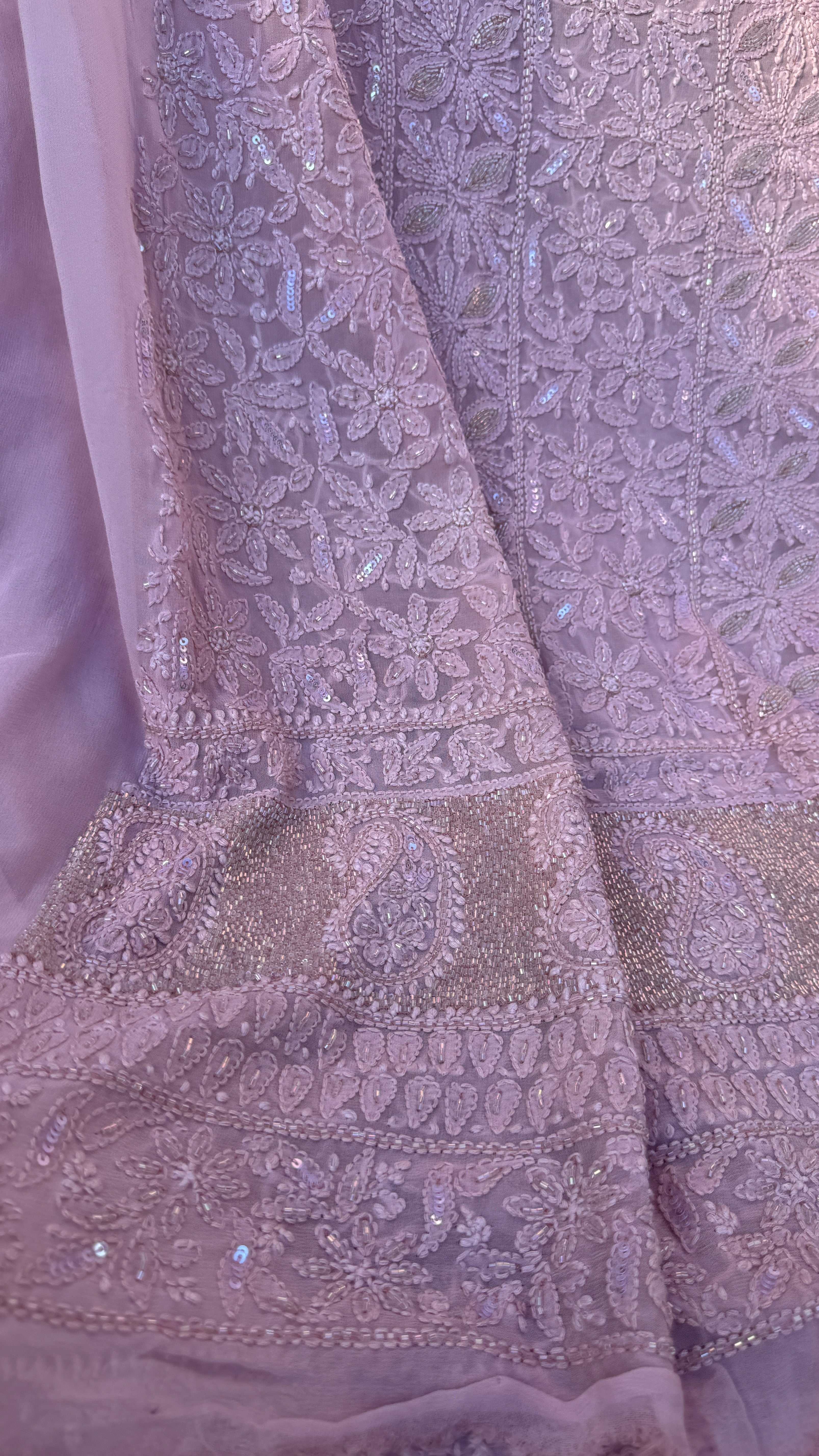 Viscose Length with Dupatta - Onion Pink