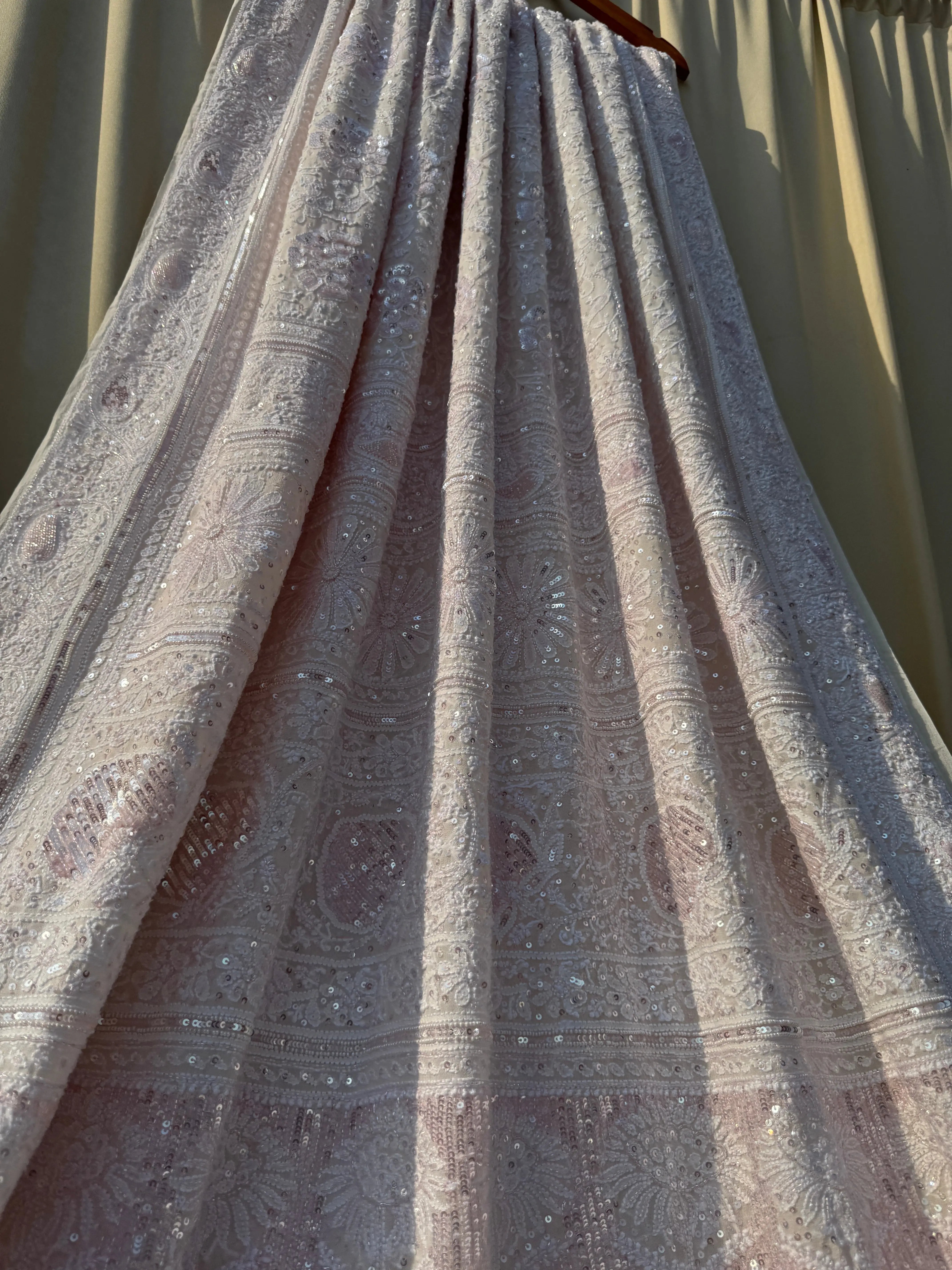 Pure Georgette Chikankari Saree ARIAA CHIKANKARI