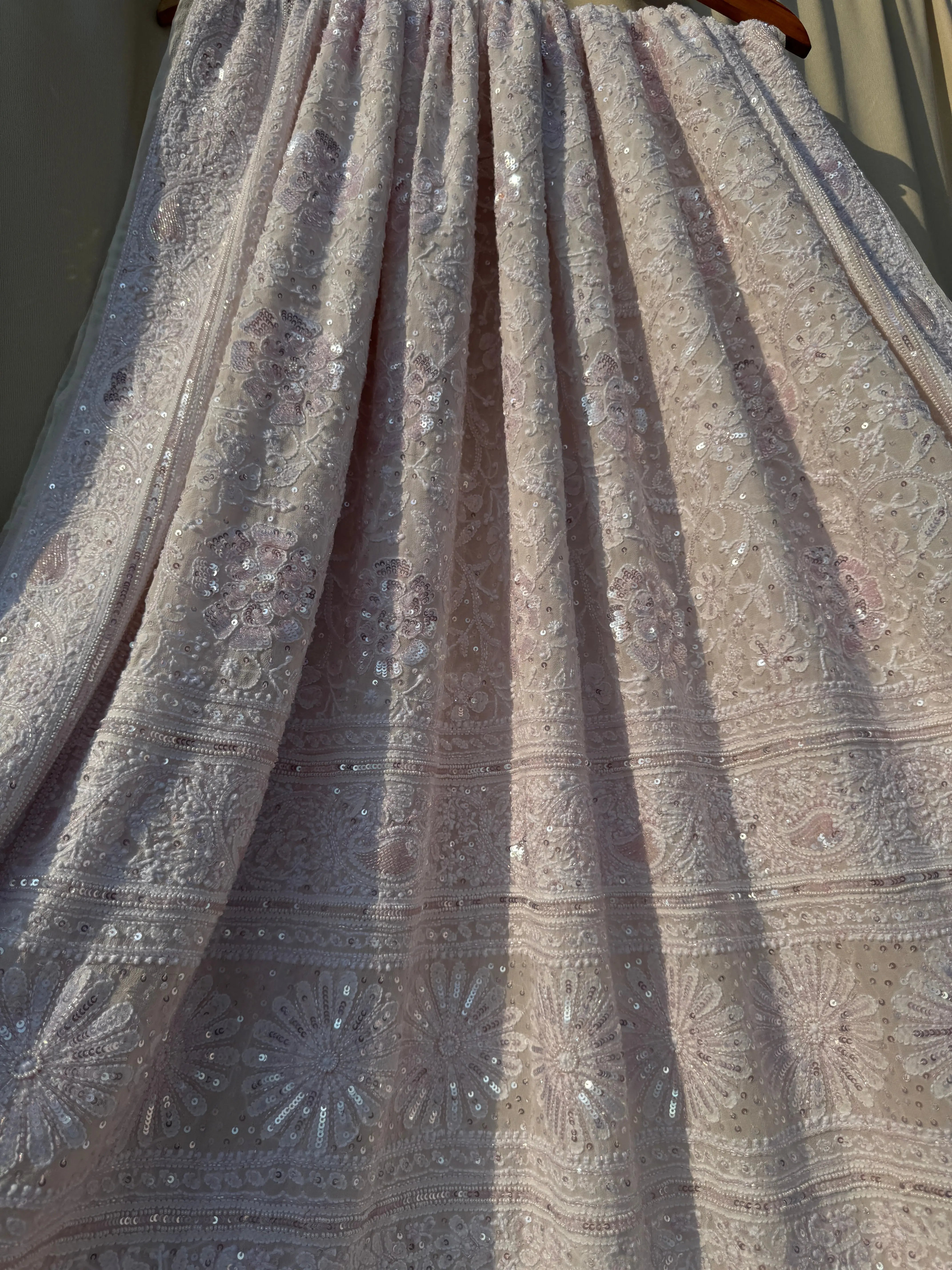 Pure Georgette Chikankari Saree ARIAA CHIKANKARI