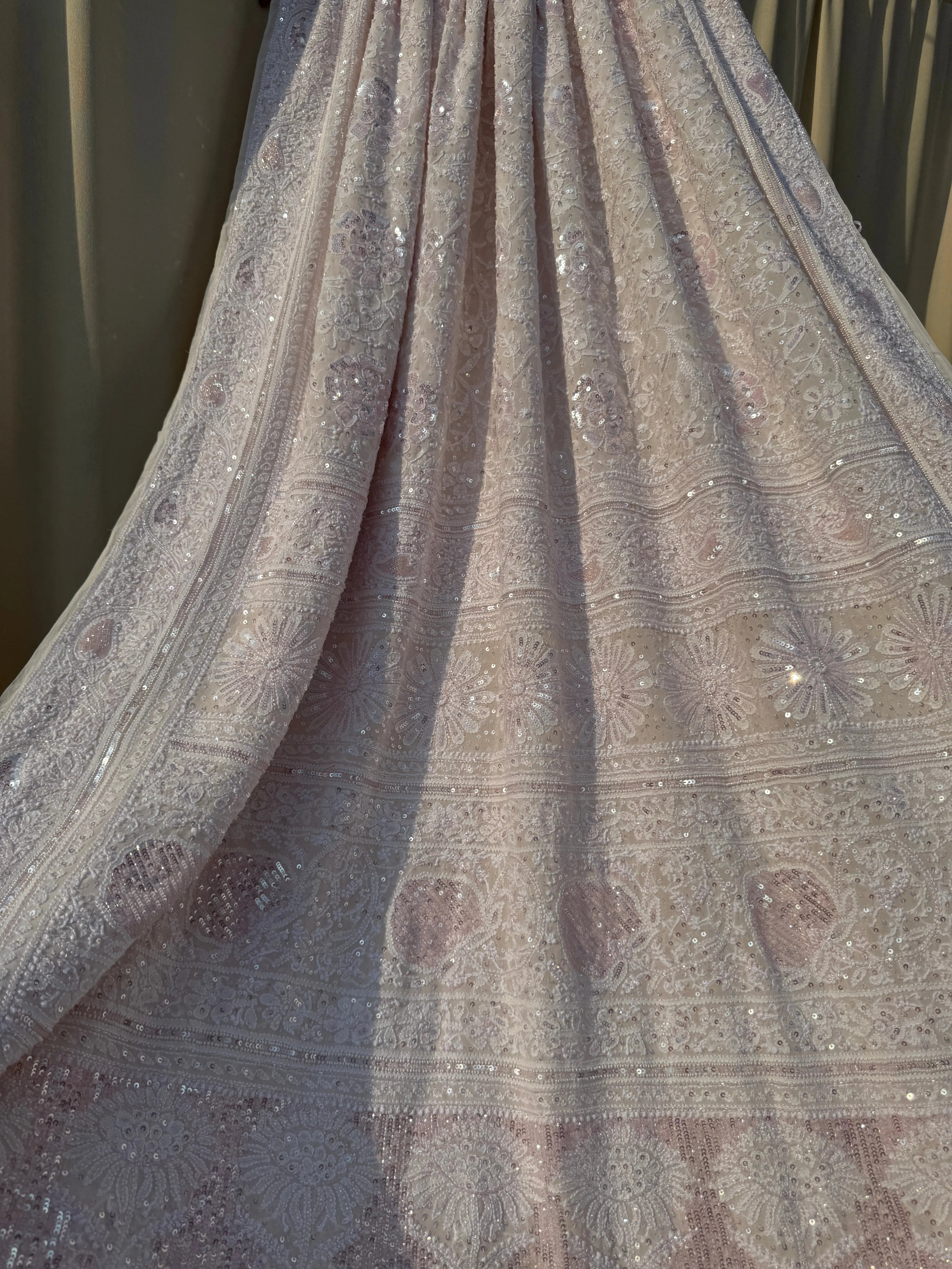 Pure Georgette Chikankari Saree ARIAA CHIKANKARI