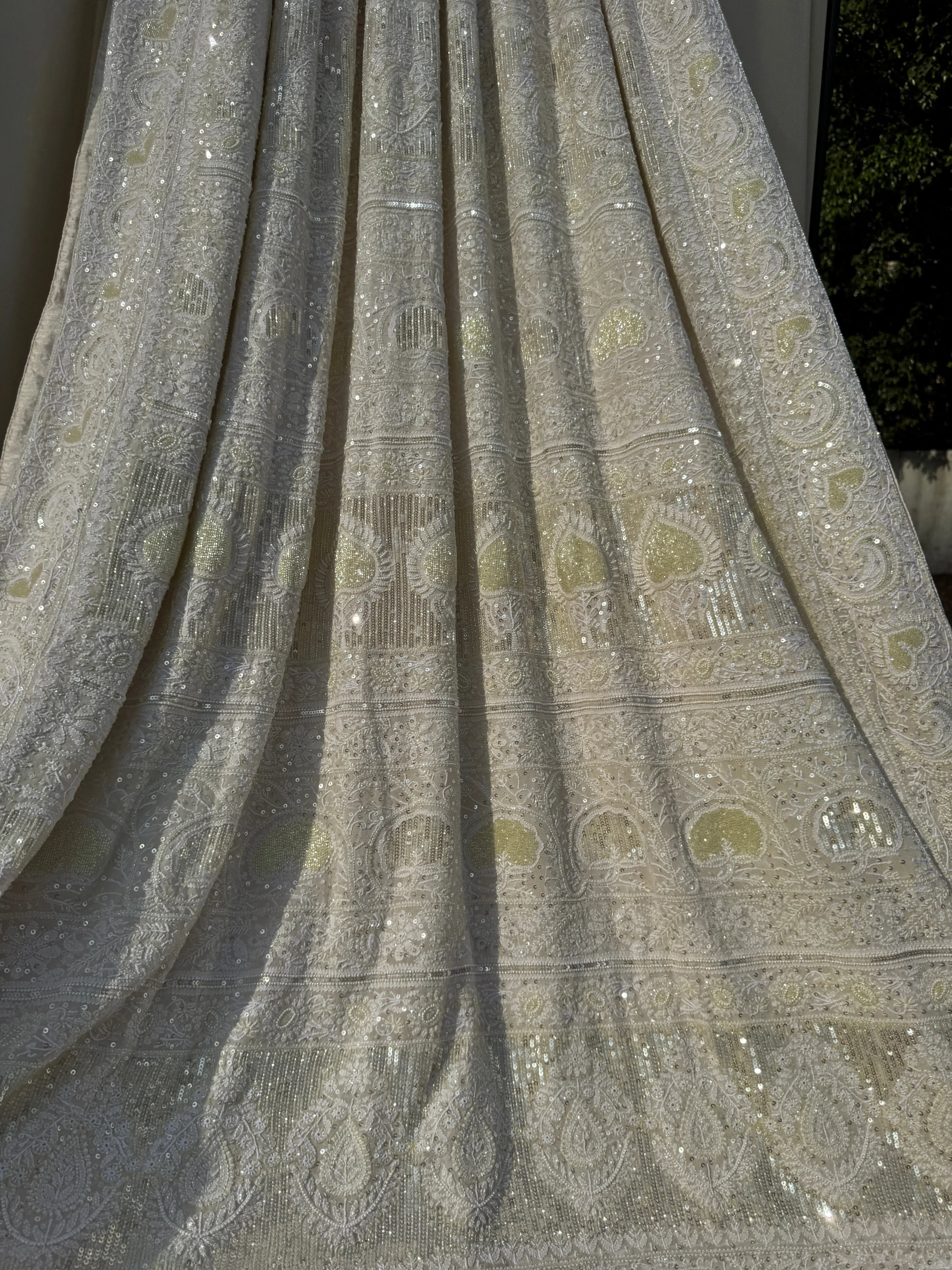 Pure Georgette Chikankari Saree ARIAA CHIKANKARI