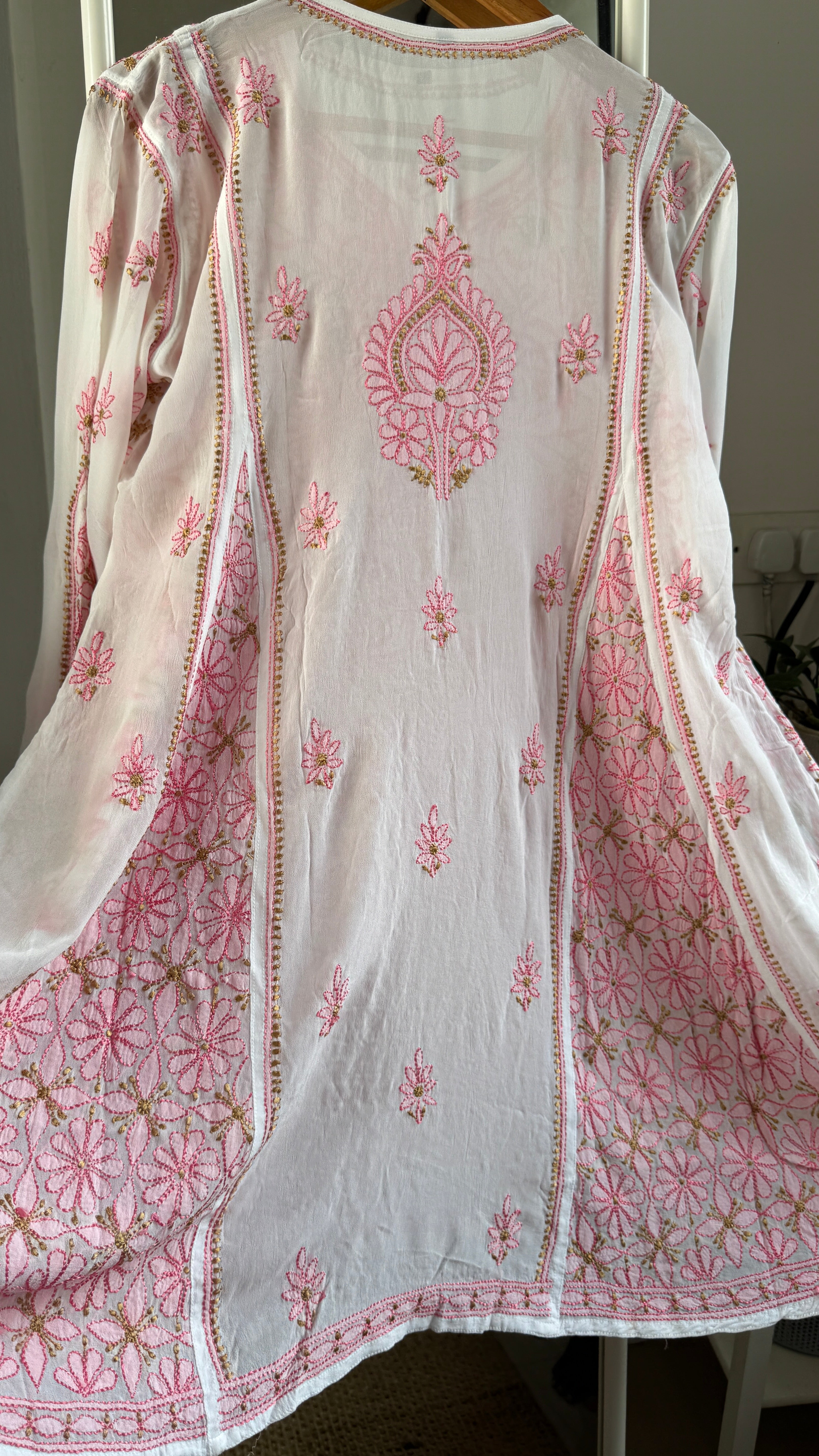 Viscose Chikankari Short Anarkali - Multi Colour - Sahar Collection