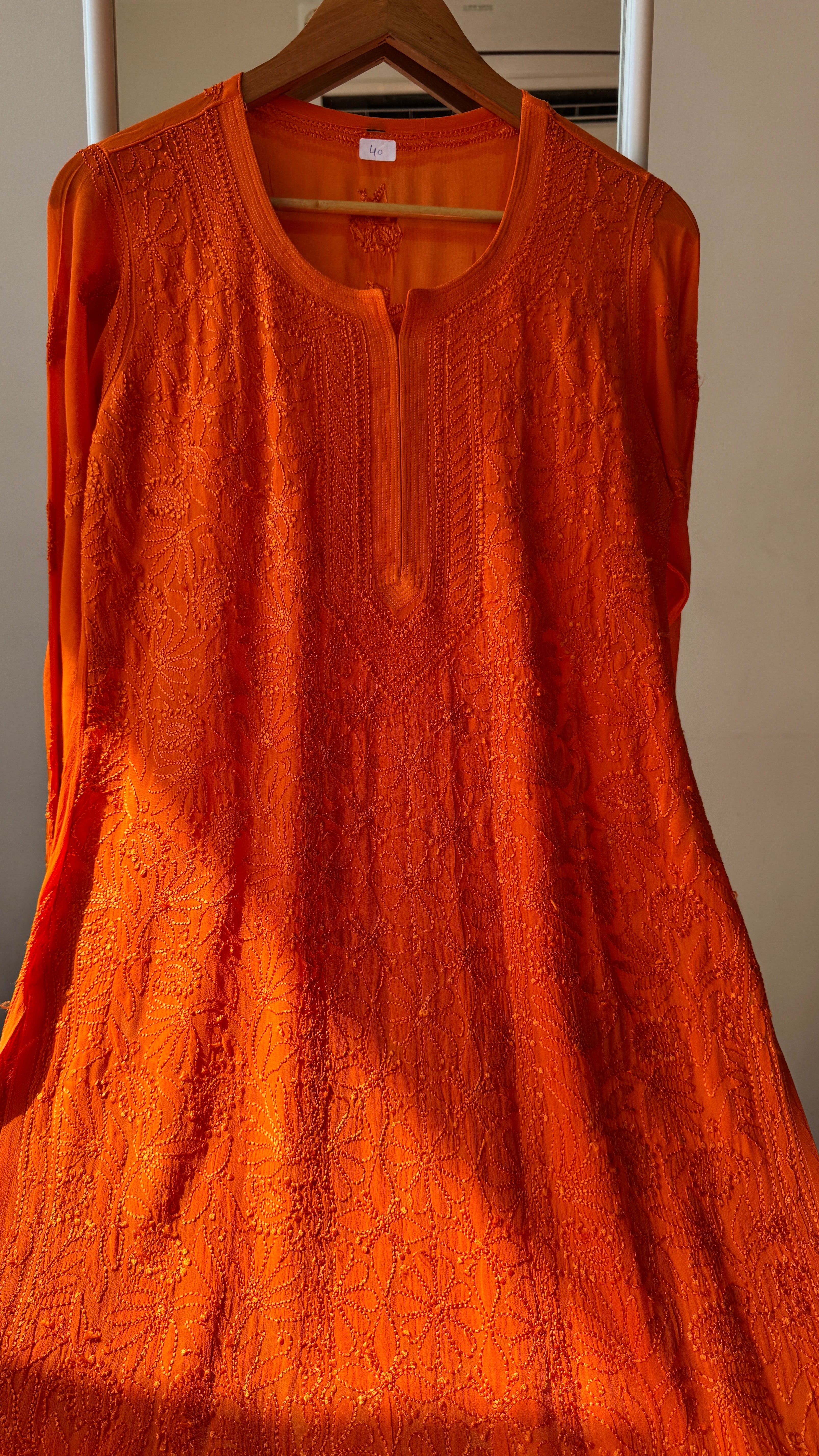 Viscose Kurti - Orange