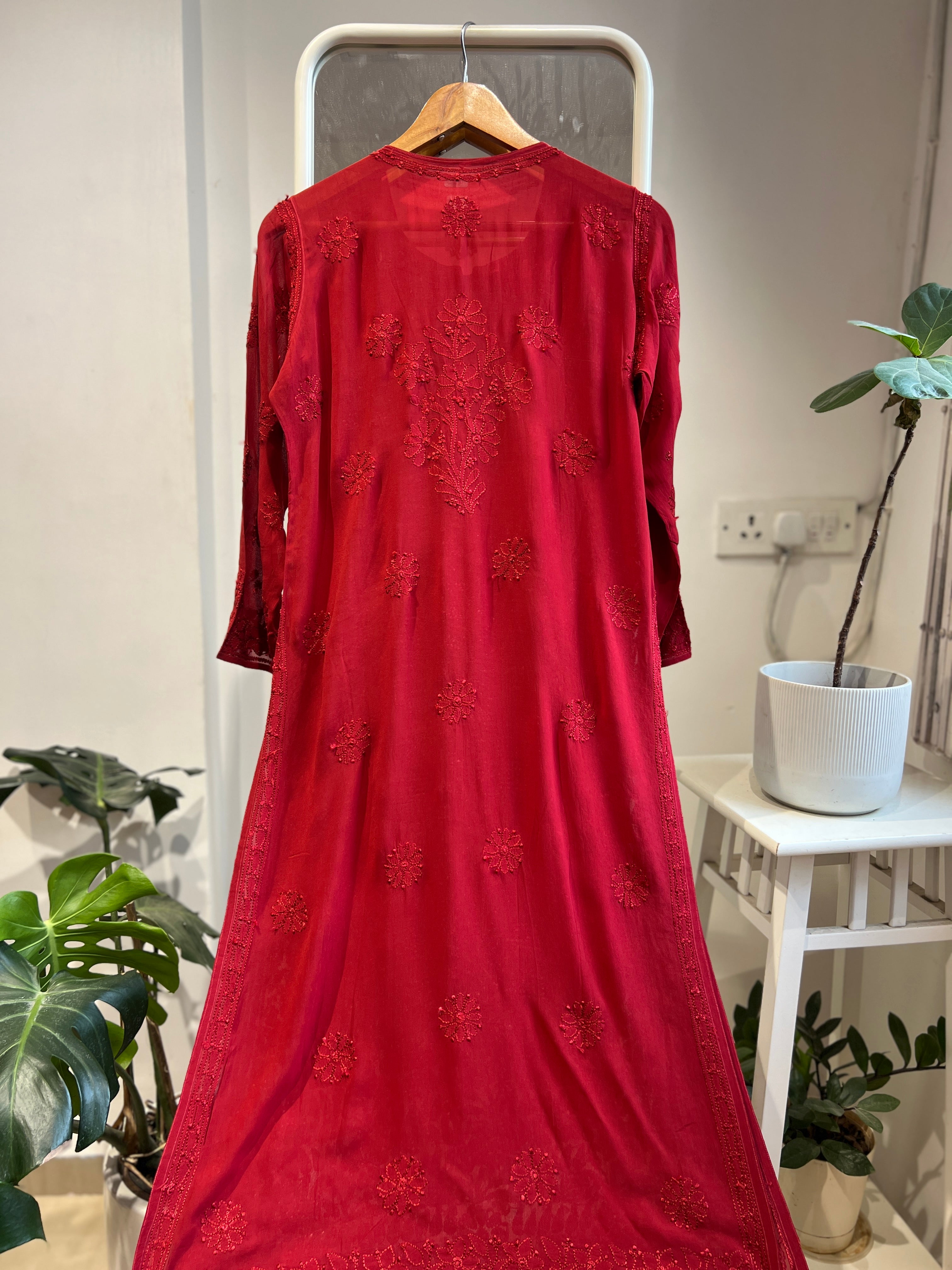 Viscose Kurti - Maroon