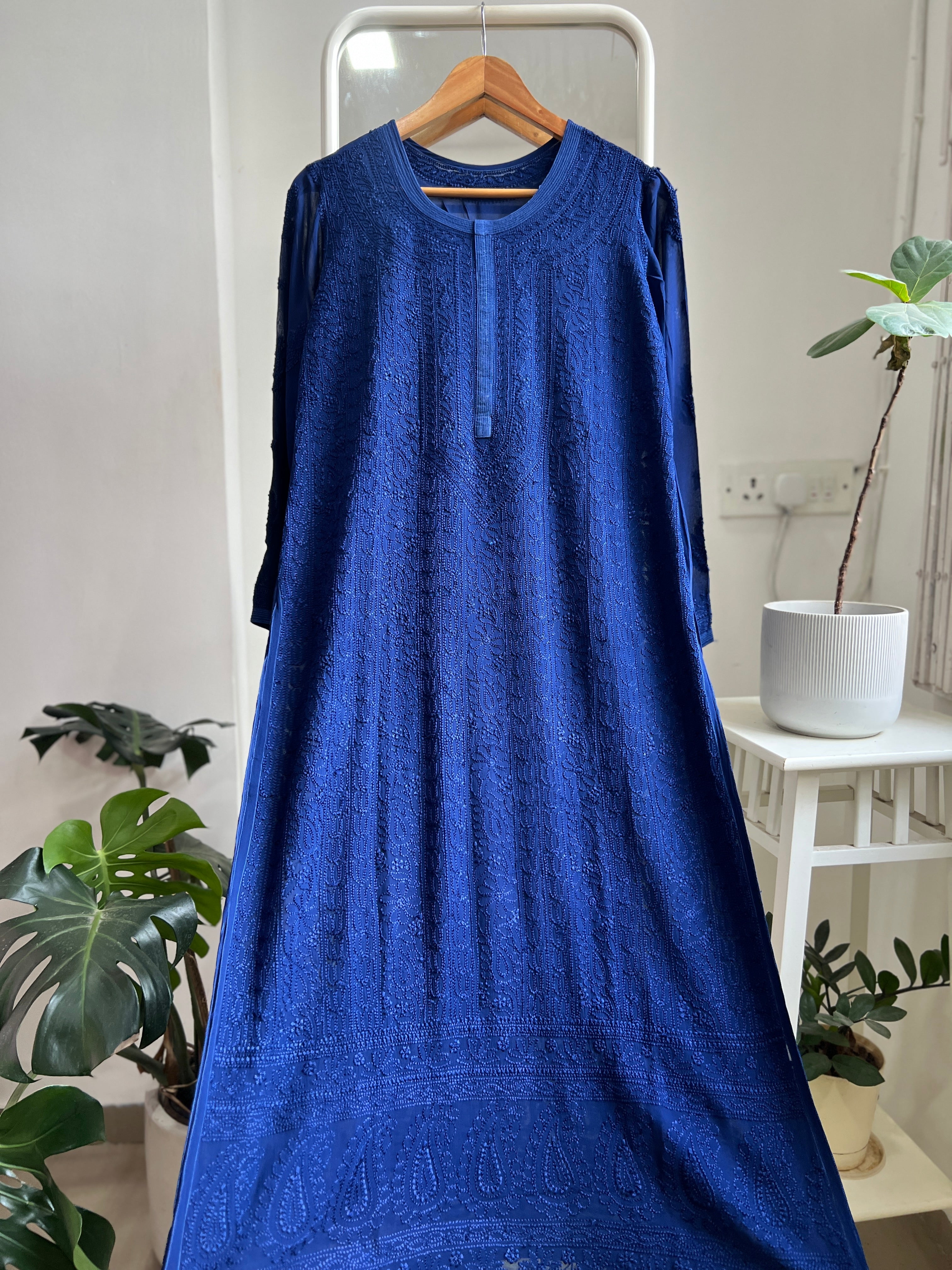 Viscose Kurti - Navy Blue
