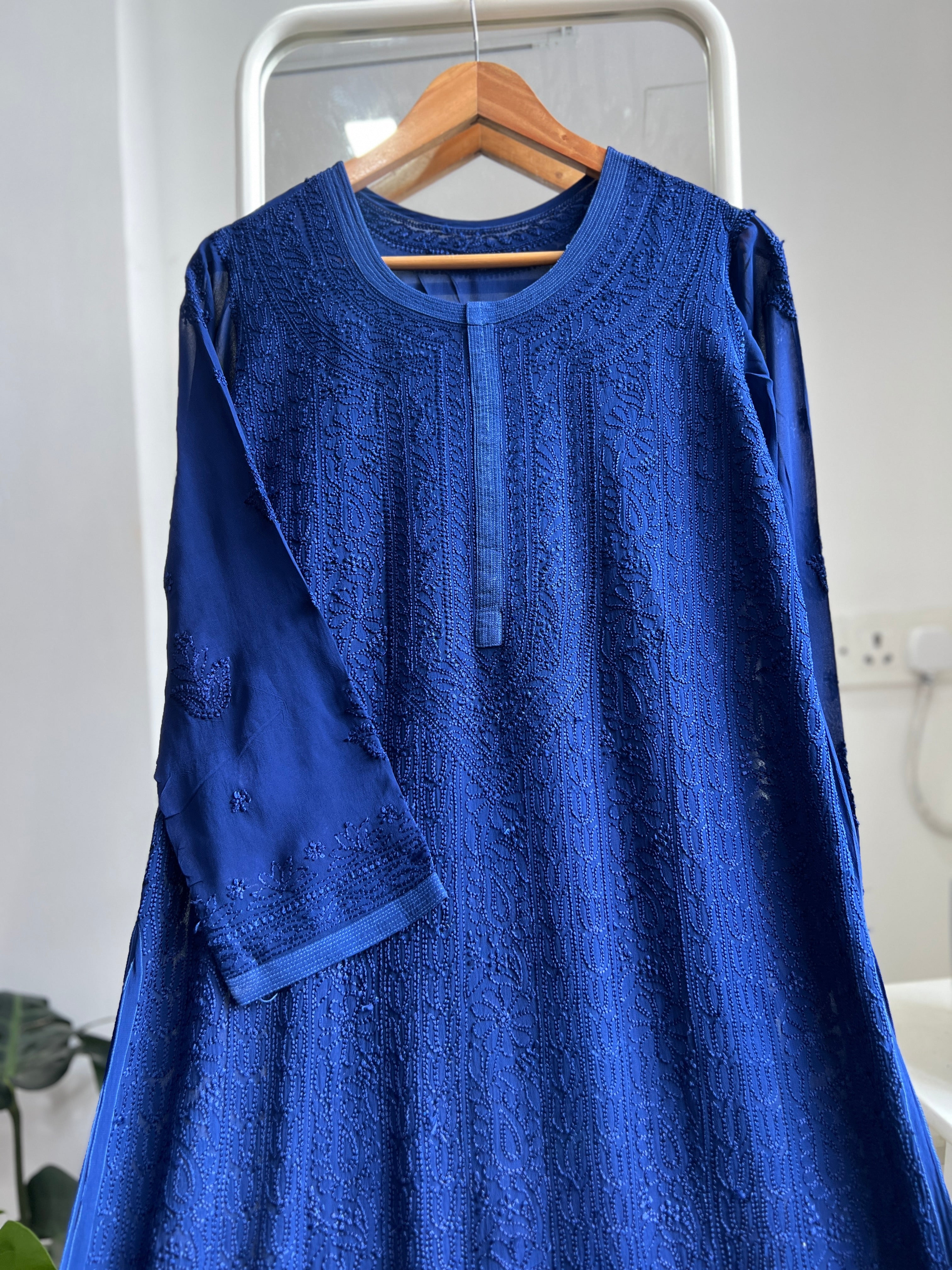Viscose Kurti - Navy Blue