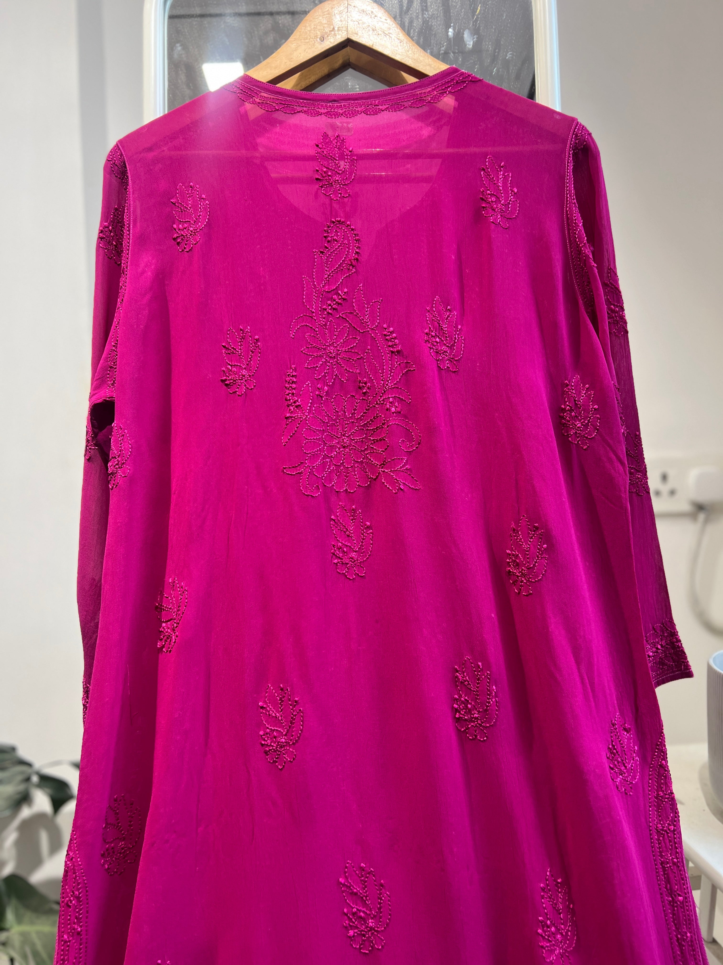 Viscose Kurti - Berry Pink