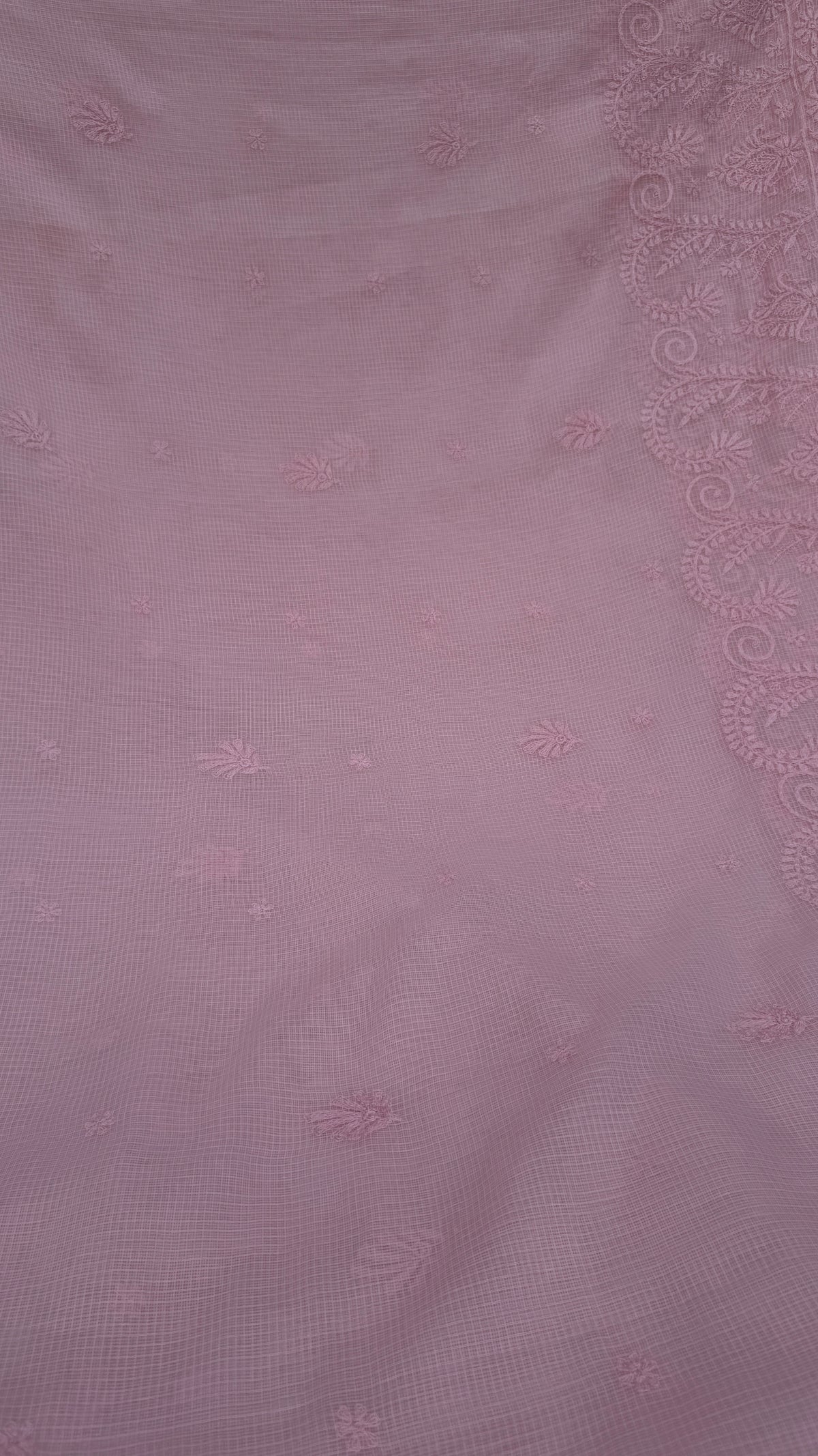 Kota Chikankari saree in Pink