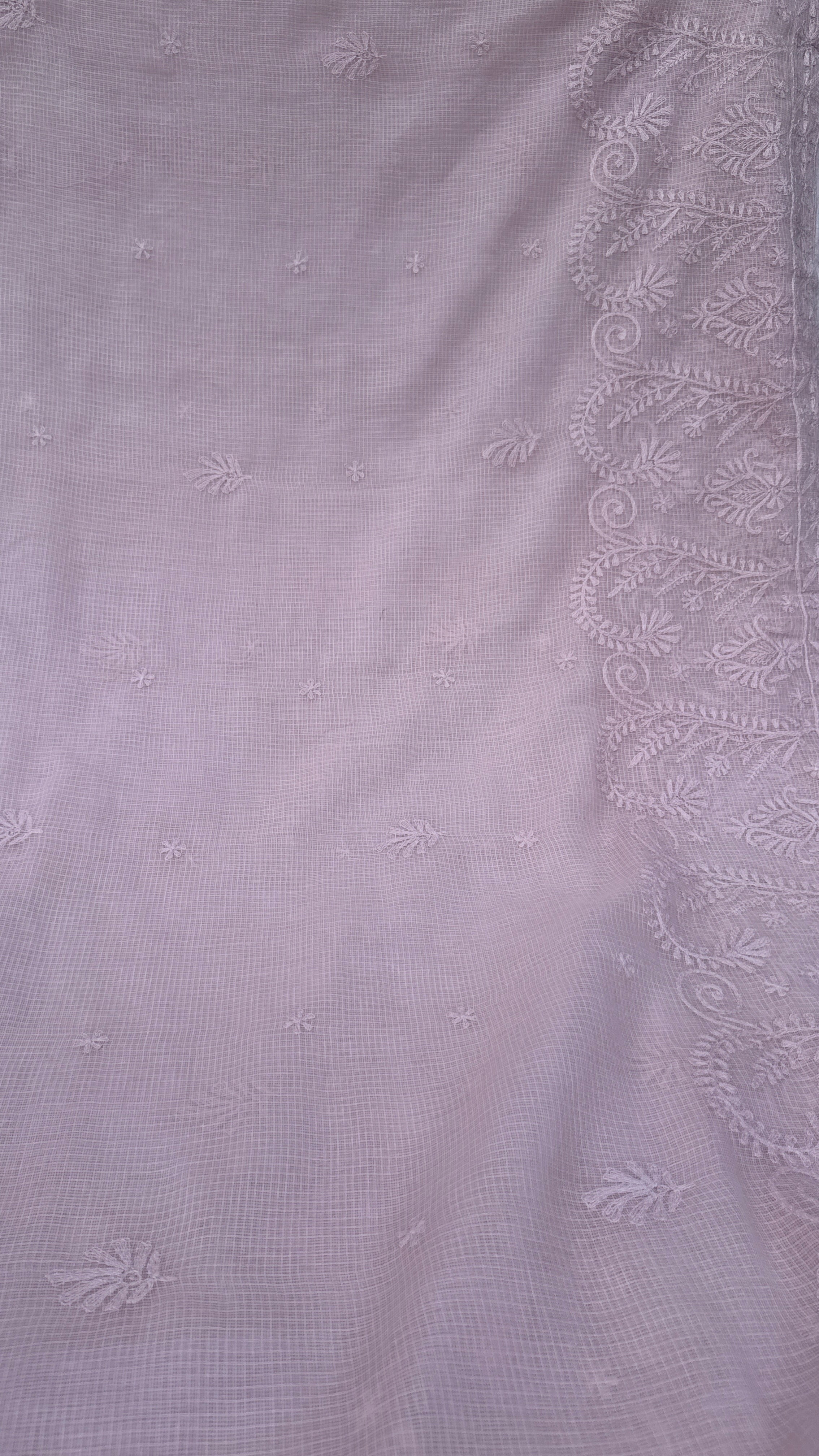 Kota Chikankari Pale Pink