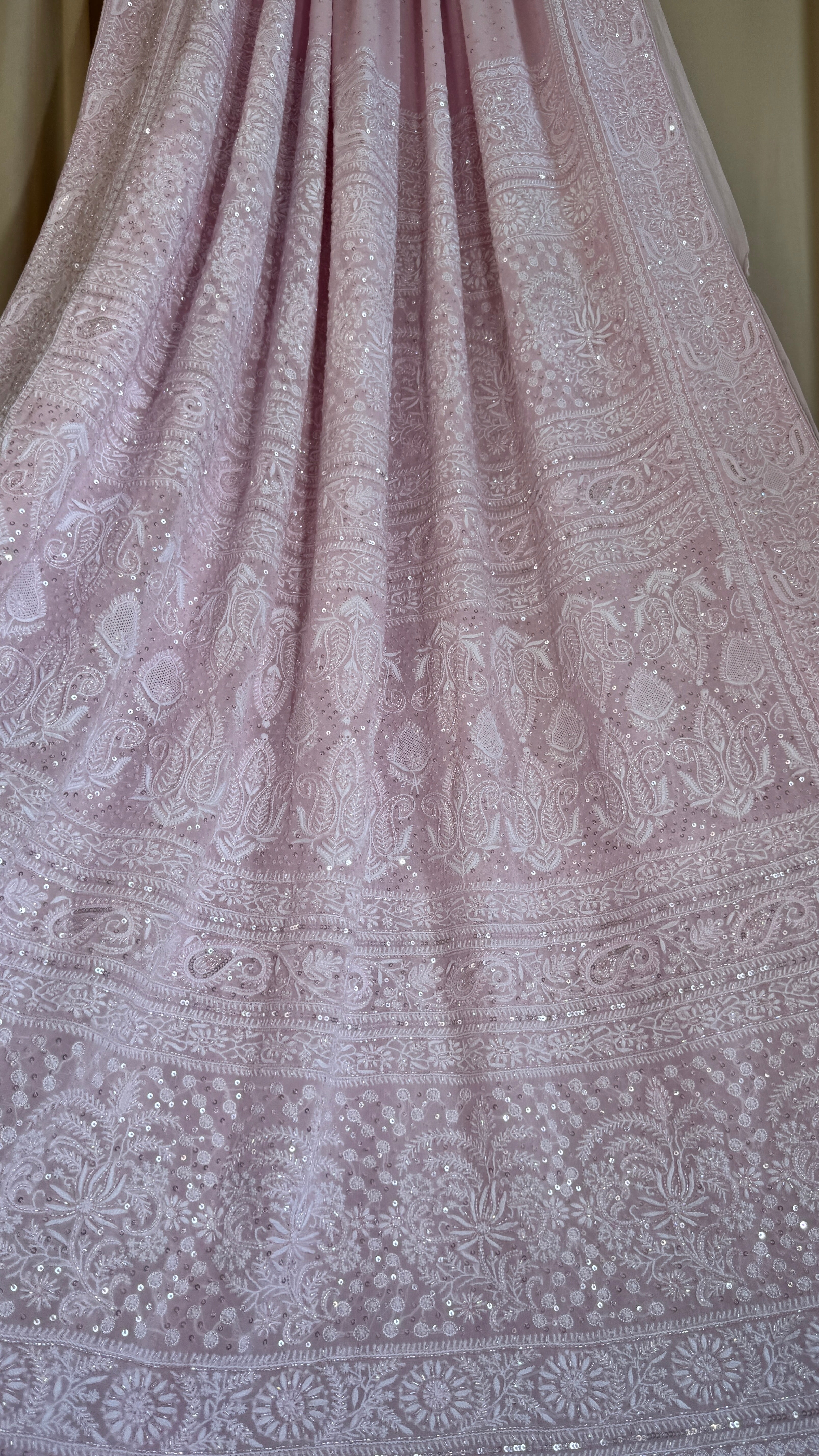 Pure Georgette Chikankari Saree
