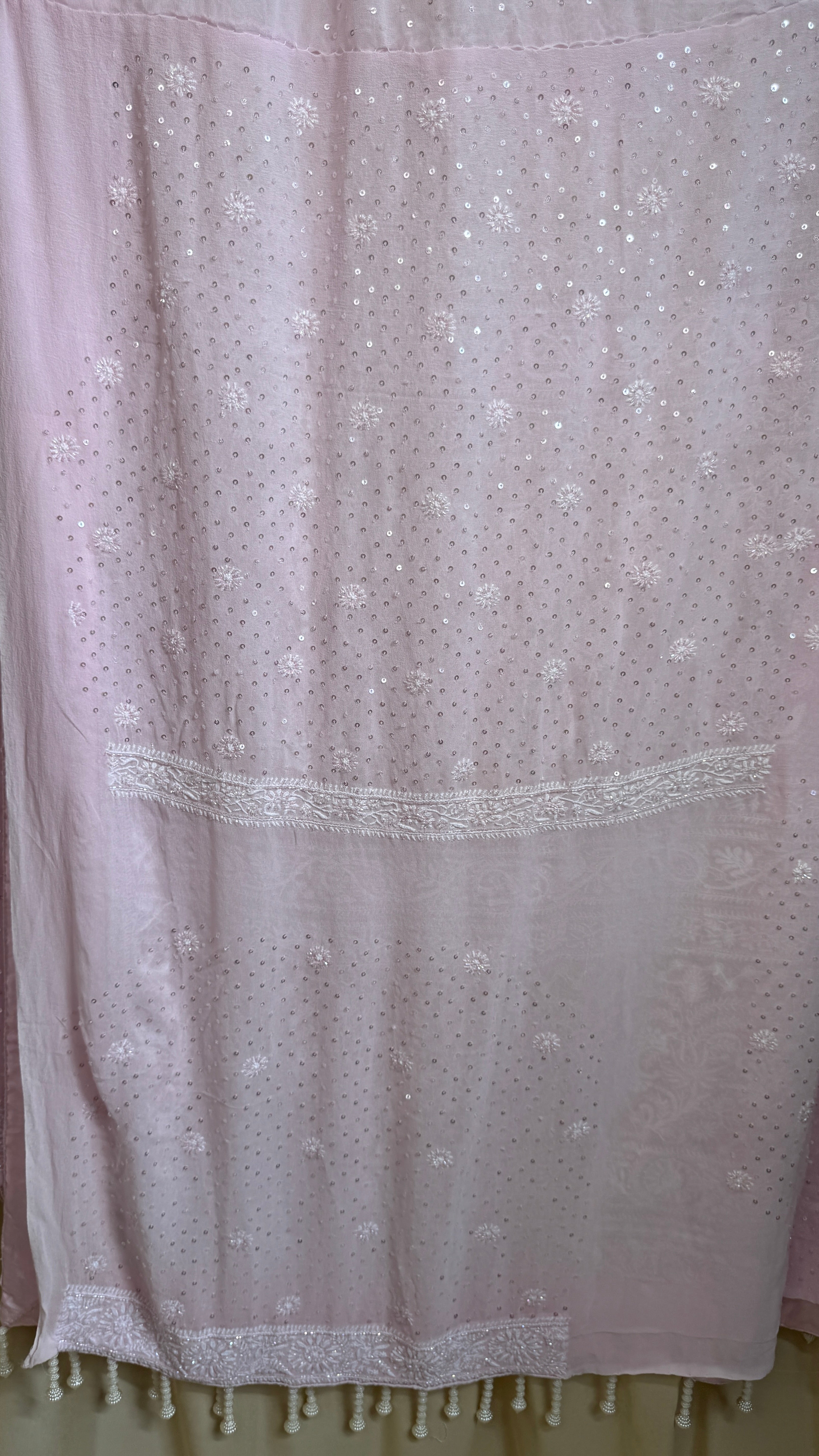 Pure Georgette Chikankari Saree