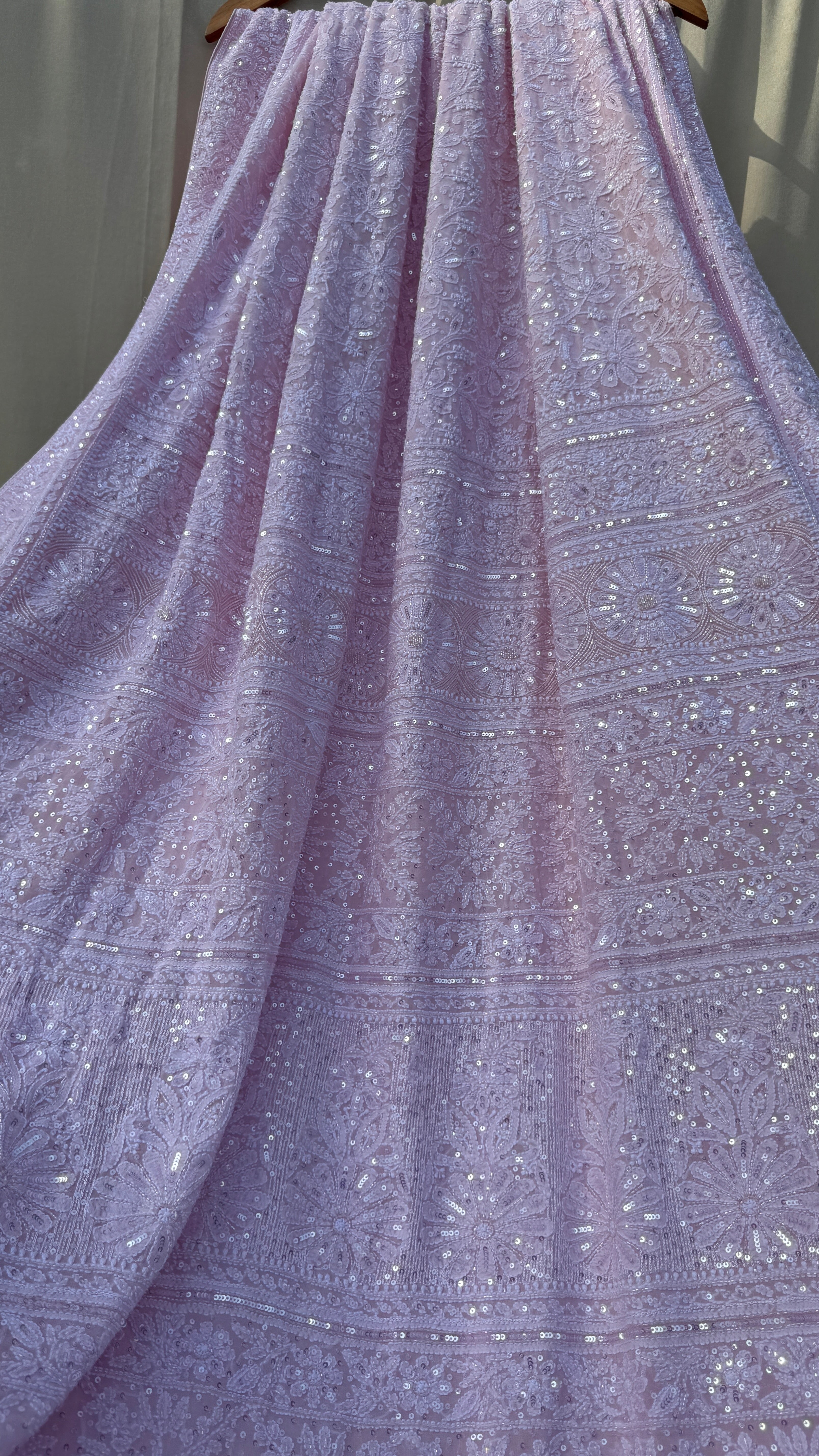Pure Georgette Chikankari Saree