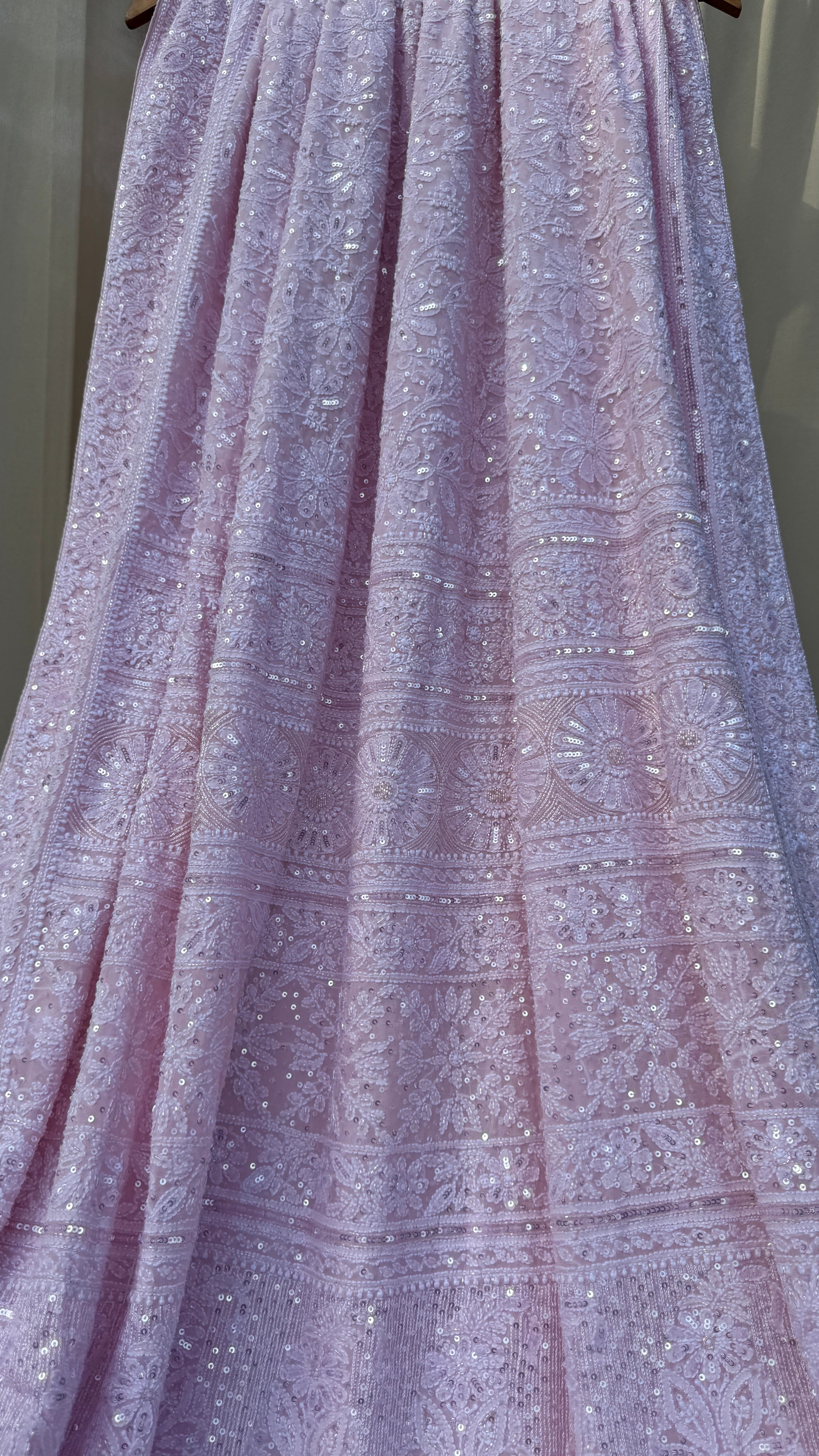 Pure Georgette Chikankari Saree