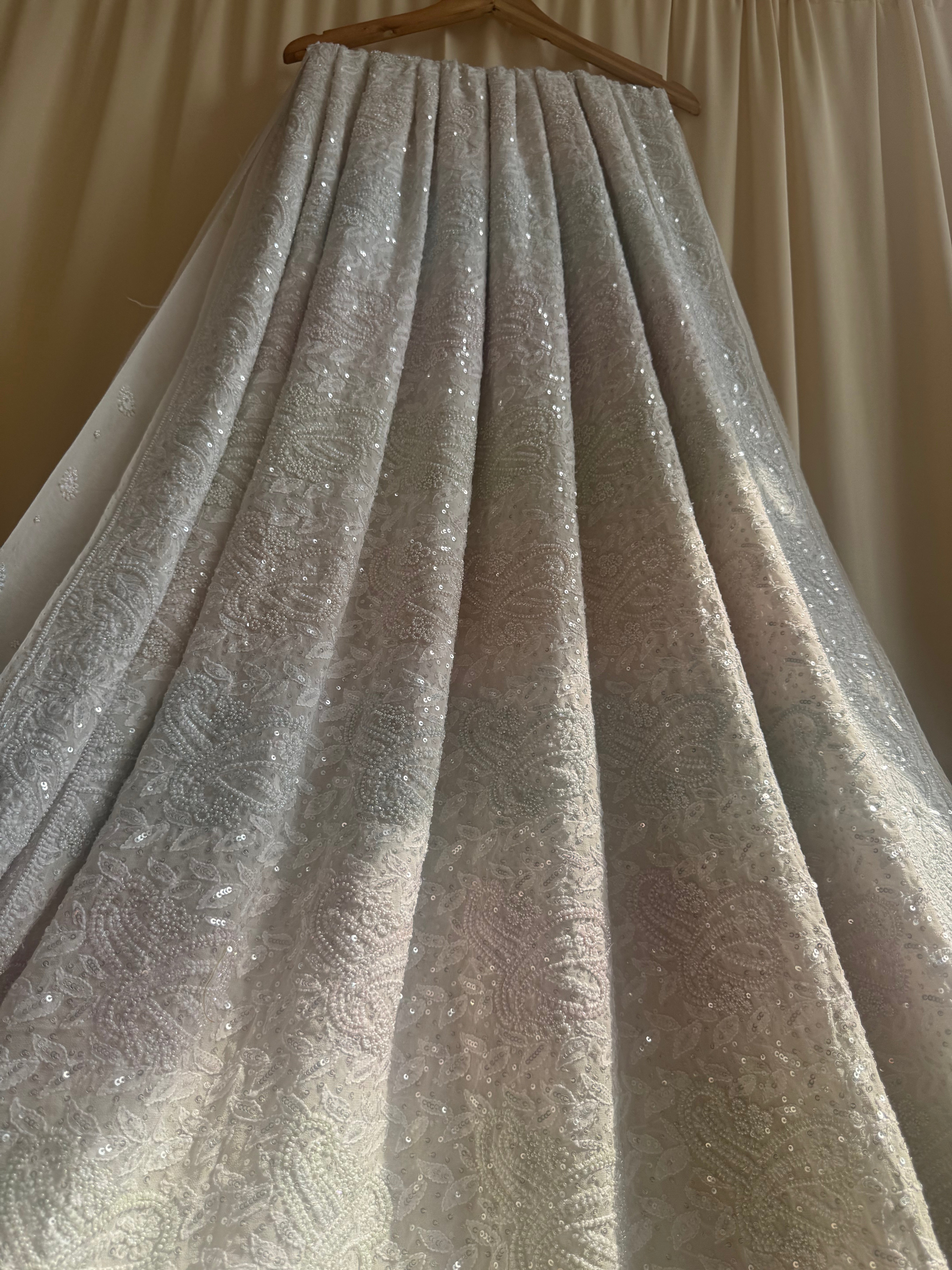 Pure Georgette Chikankari Saree ARIAA CHIKANKARI