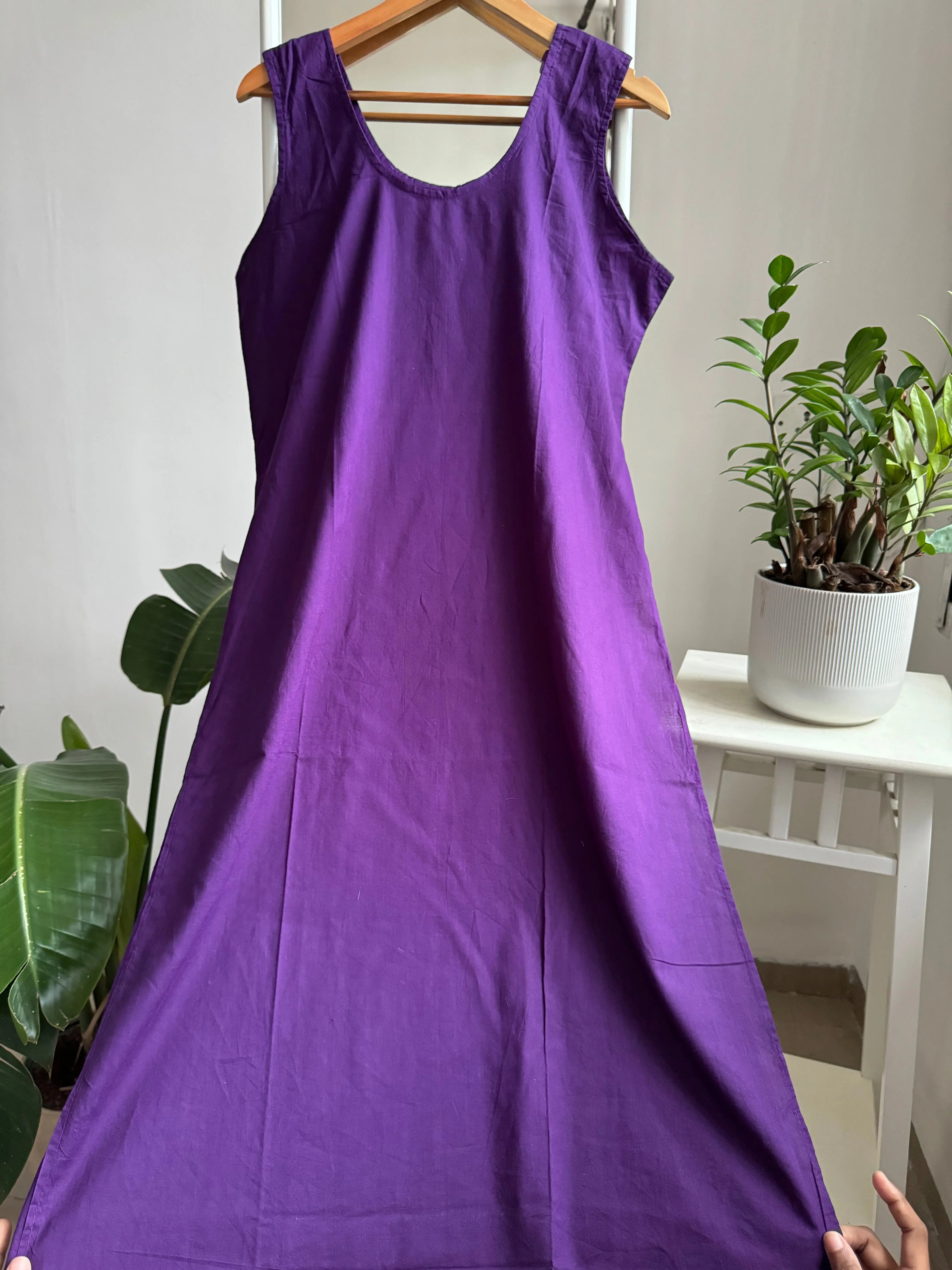 Cotton Inner - Purple ARIAA CHIKANKARI