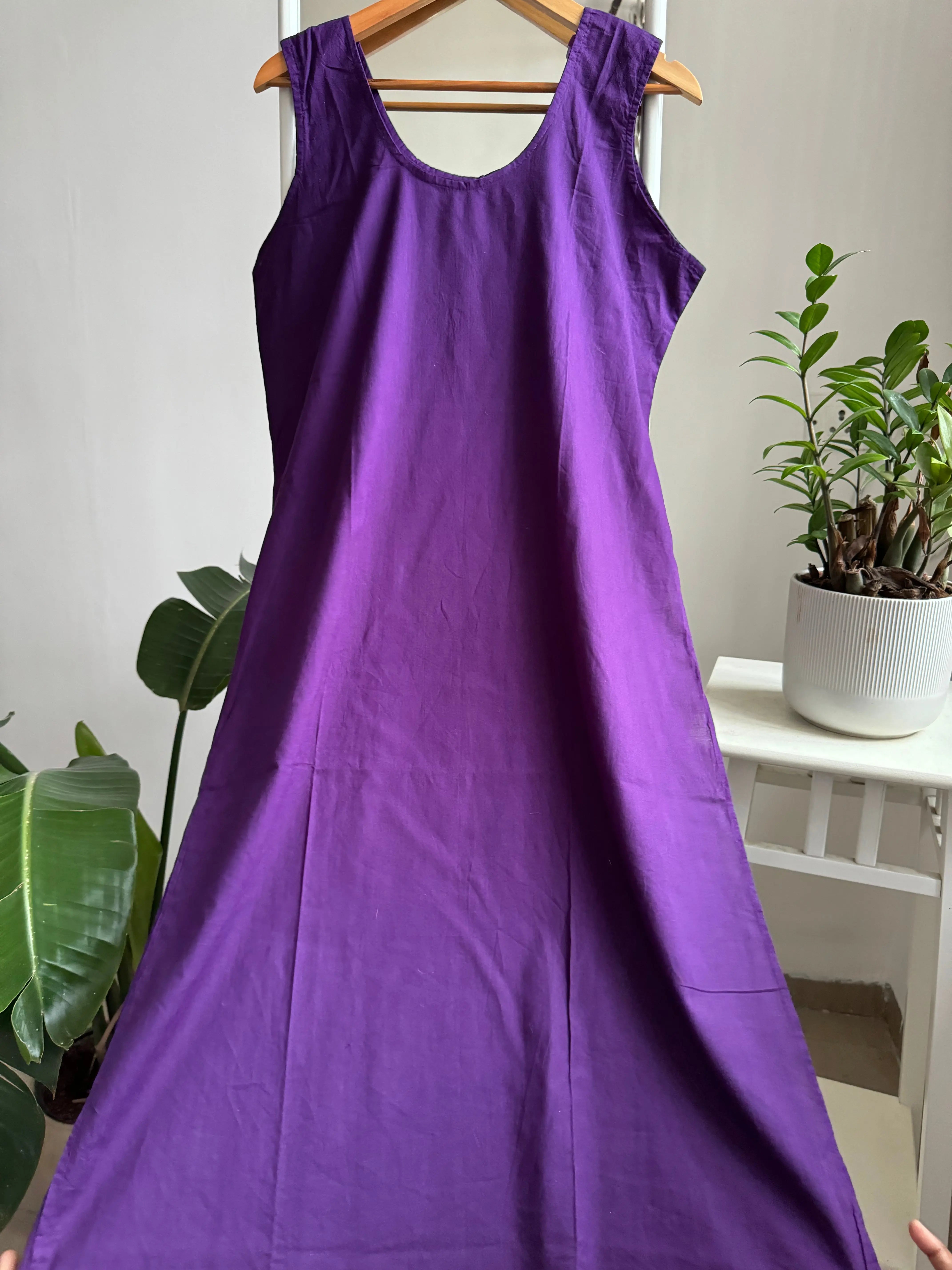Cotton Inner - Purple ARIAA CHIKANKARI